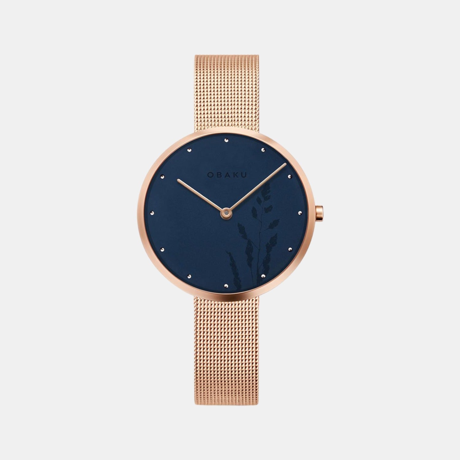 Obaku Hassel Natur Azure Women Quartz Blue Dial Analog Stainless Steel Watch V219LXVAMV