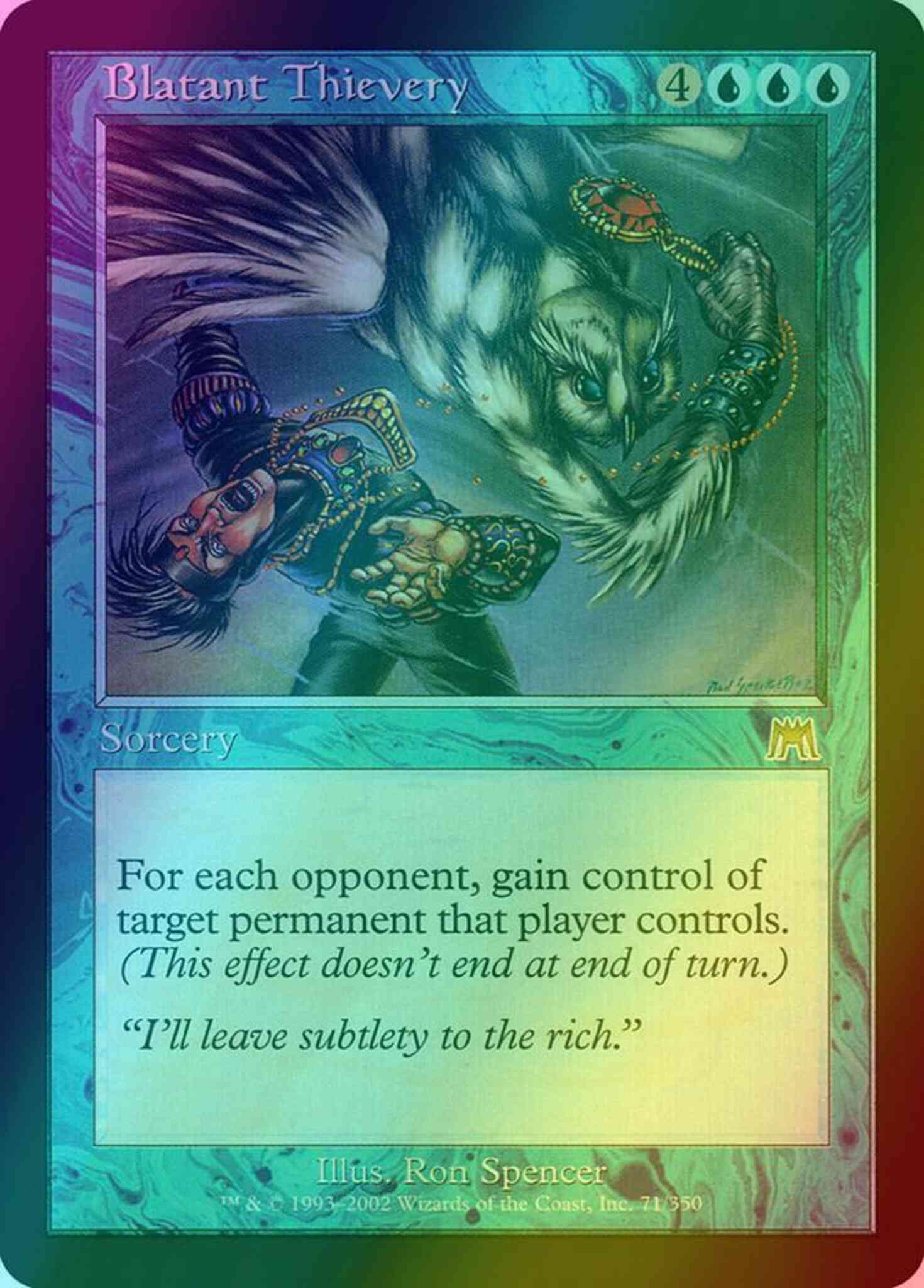 Blatant thievery 71 – Magic Blatant Thievery [71] [Onslaught] [Foil]