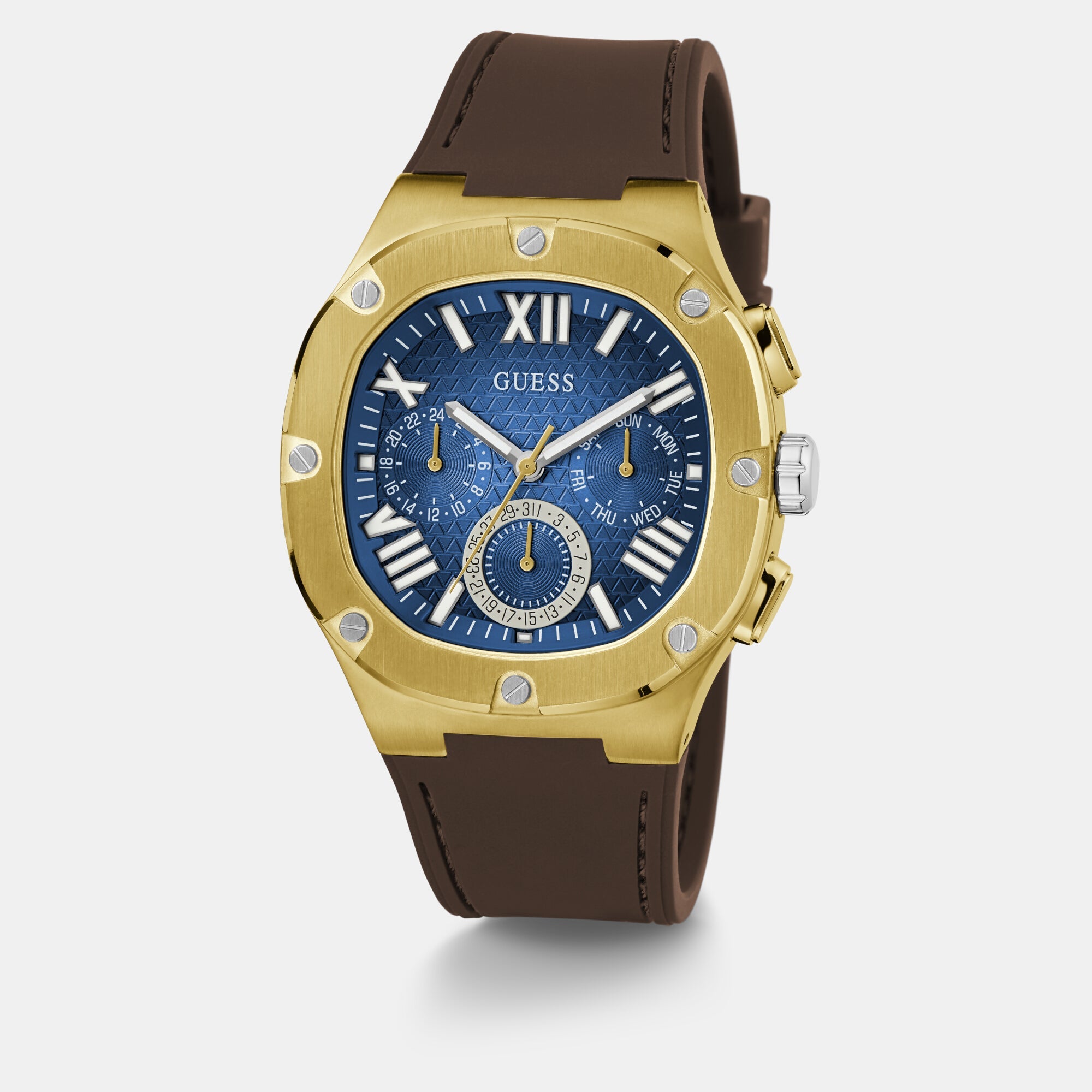 Guess Headline Men Quartz Blue Dial Chronograph Silicone Watch GW0571G5 - view 2