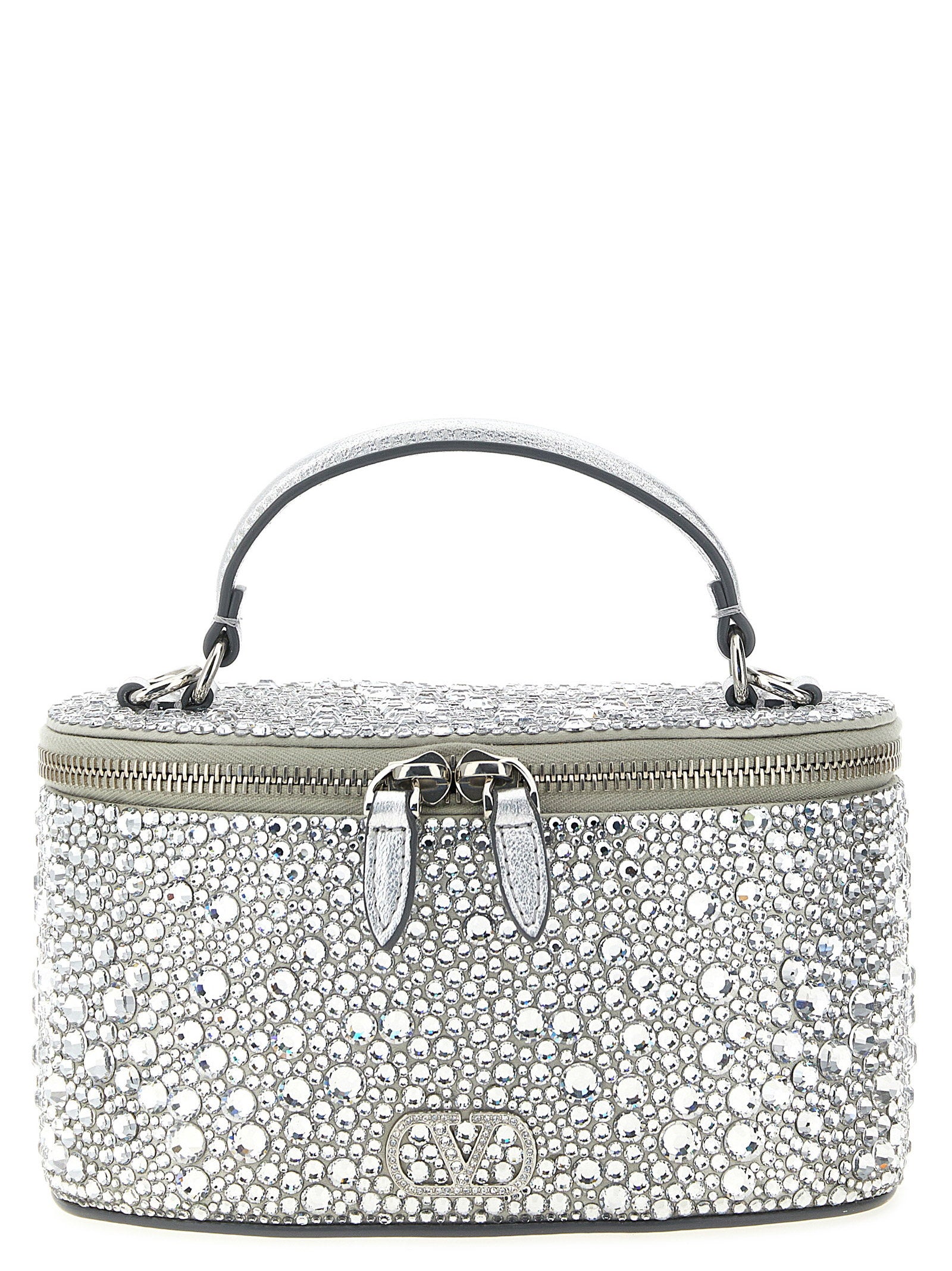 Valentino Garavani Vanity Mini Handbag – 72% viscose, 28% silk