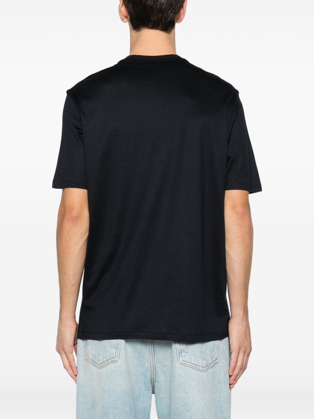 Emporio Armani Cotton blend t-shirt – 70% Lyocell, 30% Cotton - view 3