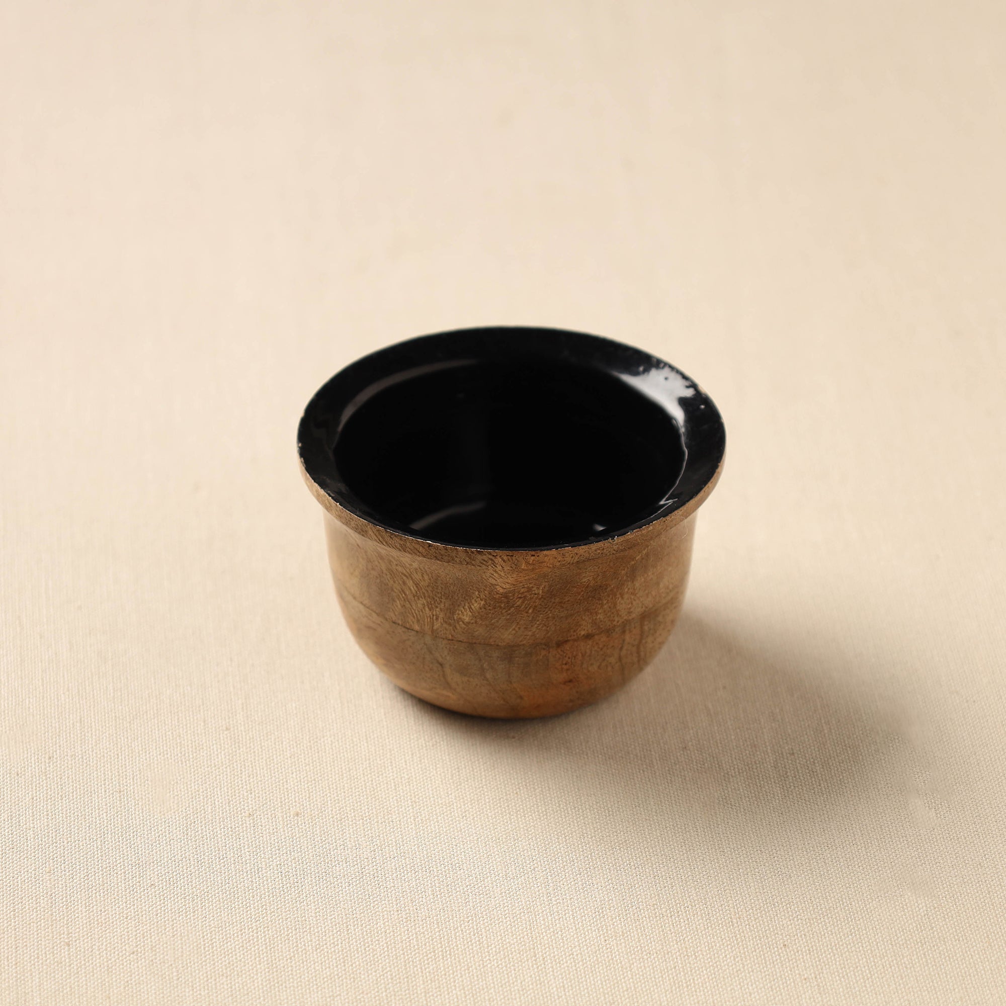 HAVELI CHRONICLES Brown - Handcrafted Mango Wooden Bowl (3 x 3 in)