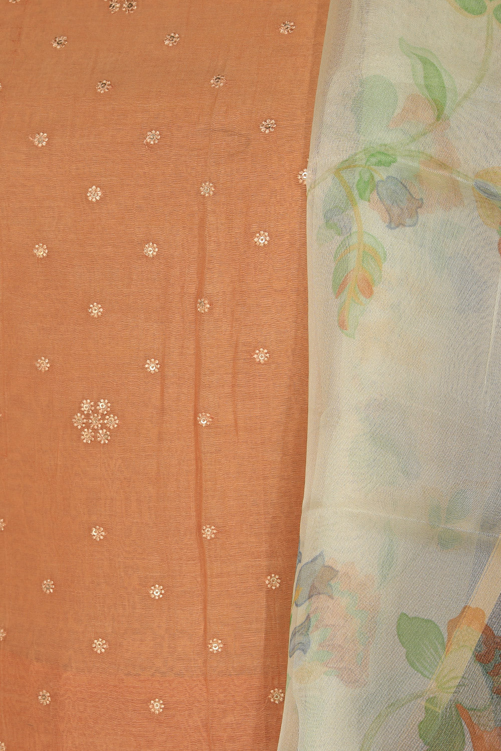 Kalanjali Cotton Silk Unstitched Suit With Dupatta (3 Pcs Set) - view 2
