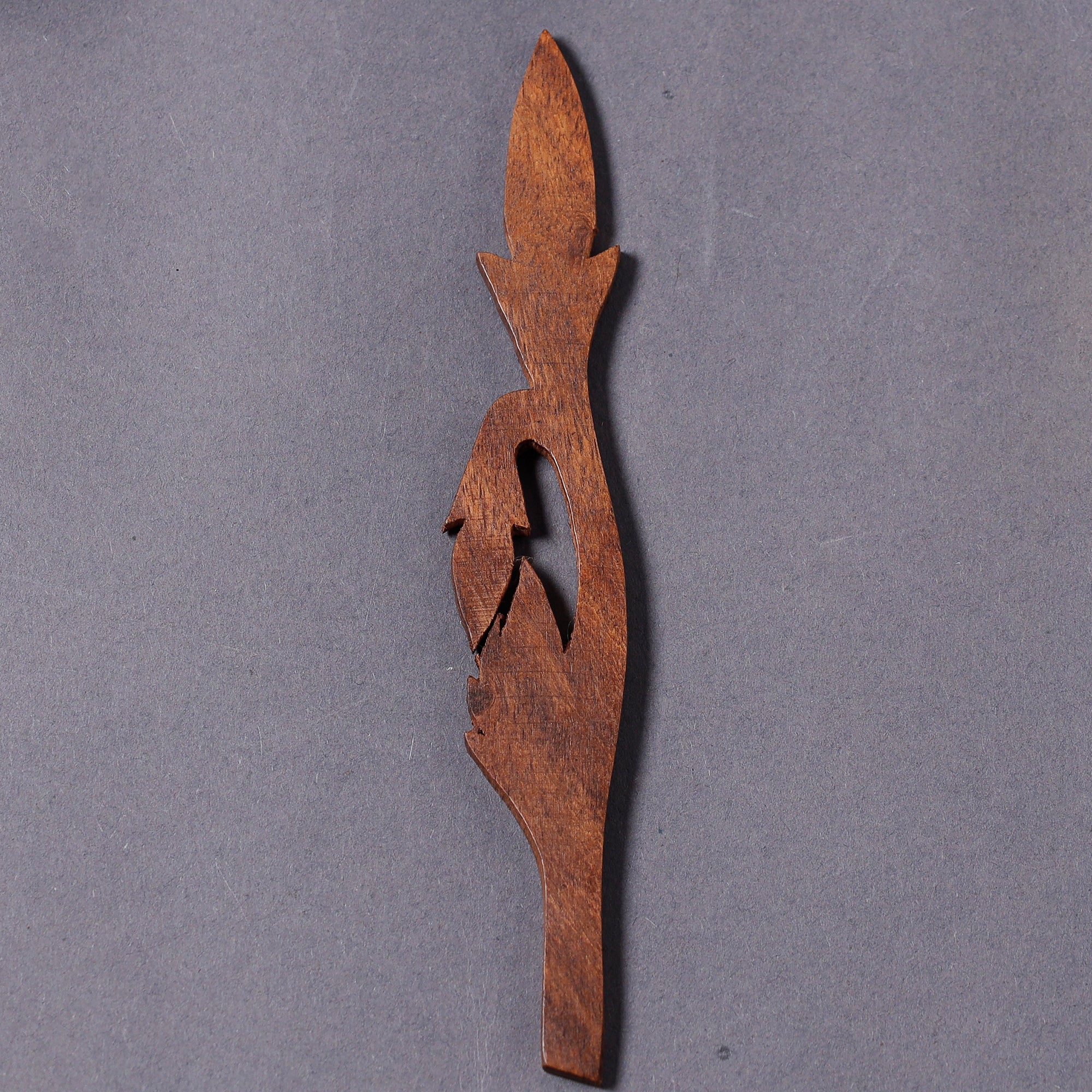 ITOKRI CRAFTS INITIATIVE Bijnor Hand Carved Sheesham Wood Bookmark - view 2