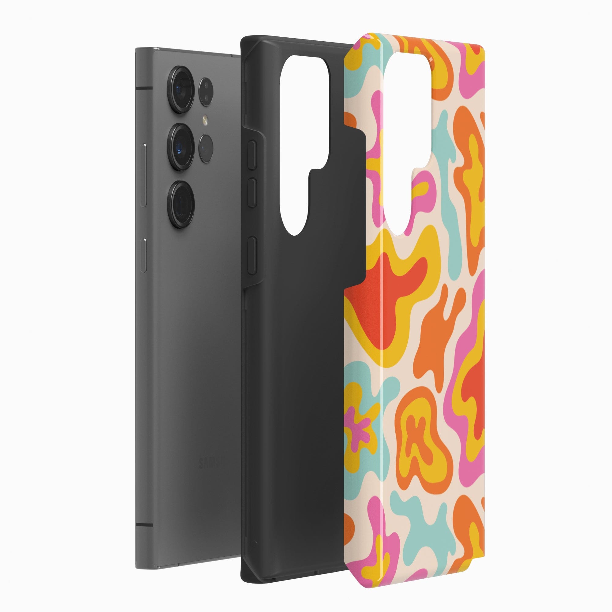 Casetry Tropical Color Splash | Abstract Retro Samsung Case - view 6