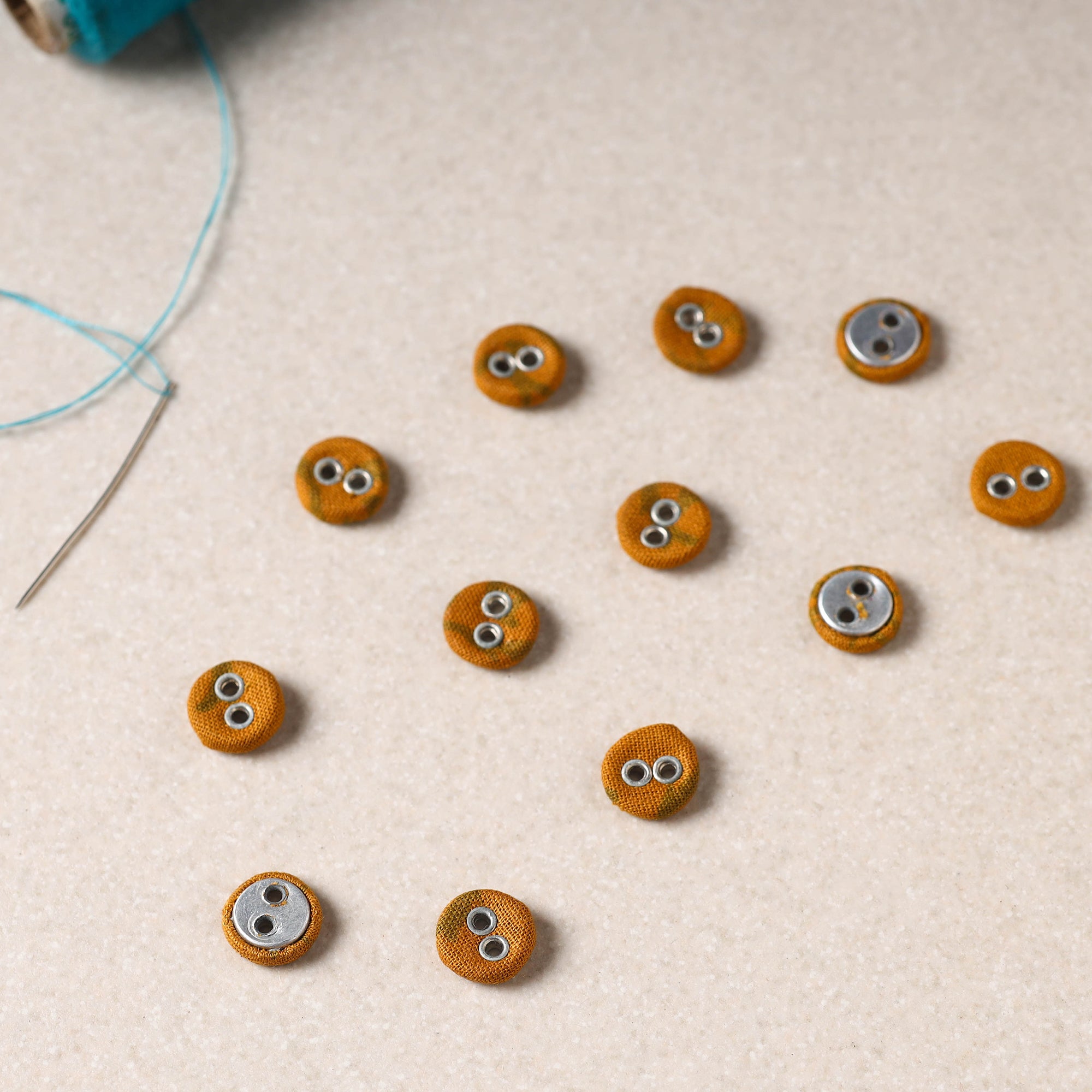 BUTTON BAAZ 1cm Buttonbaaz Handmade Button Small (Set of 12) 36