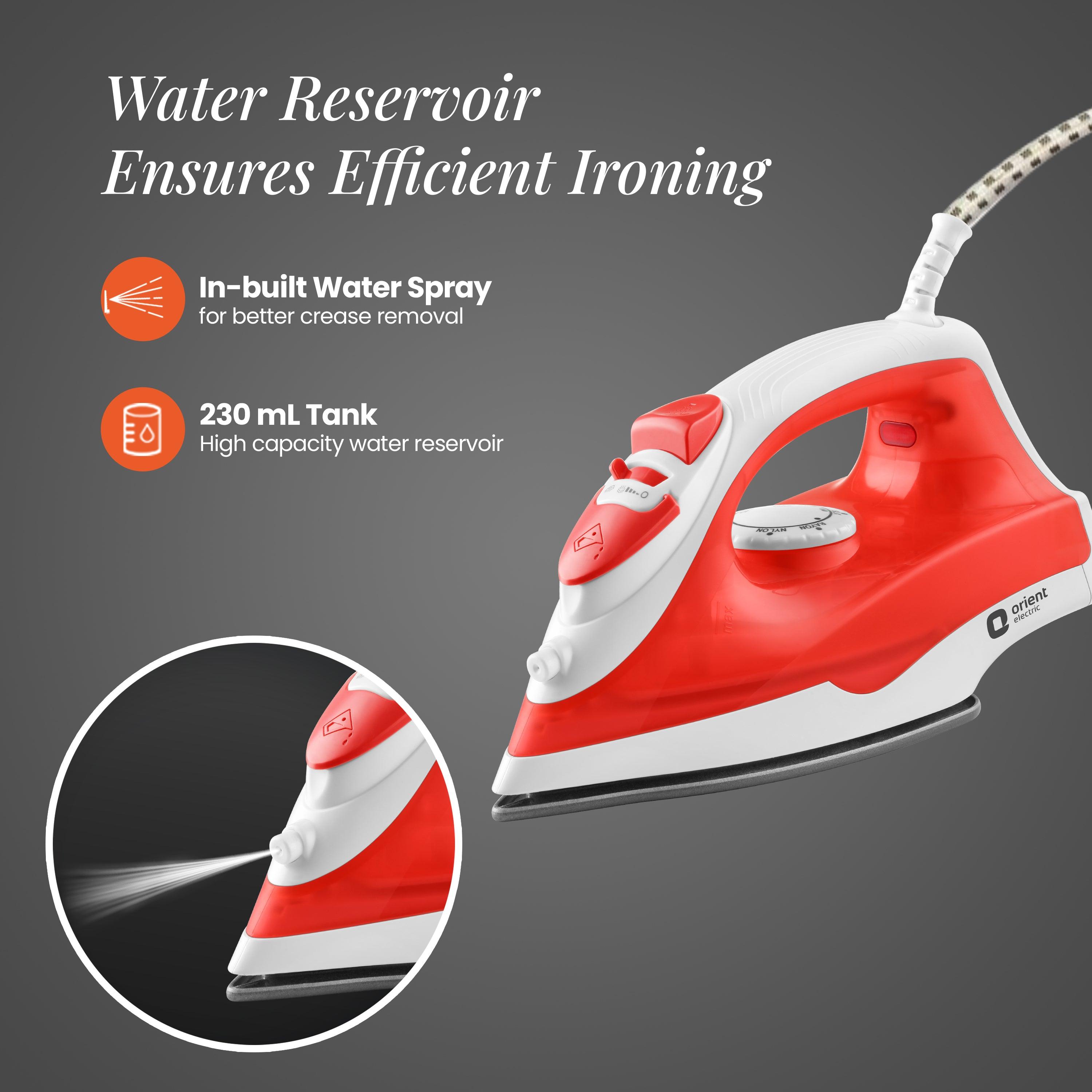 orientelectric Fabrifeel Non Stick Steam Iron for Clothes - view 5