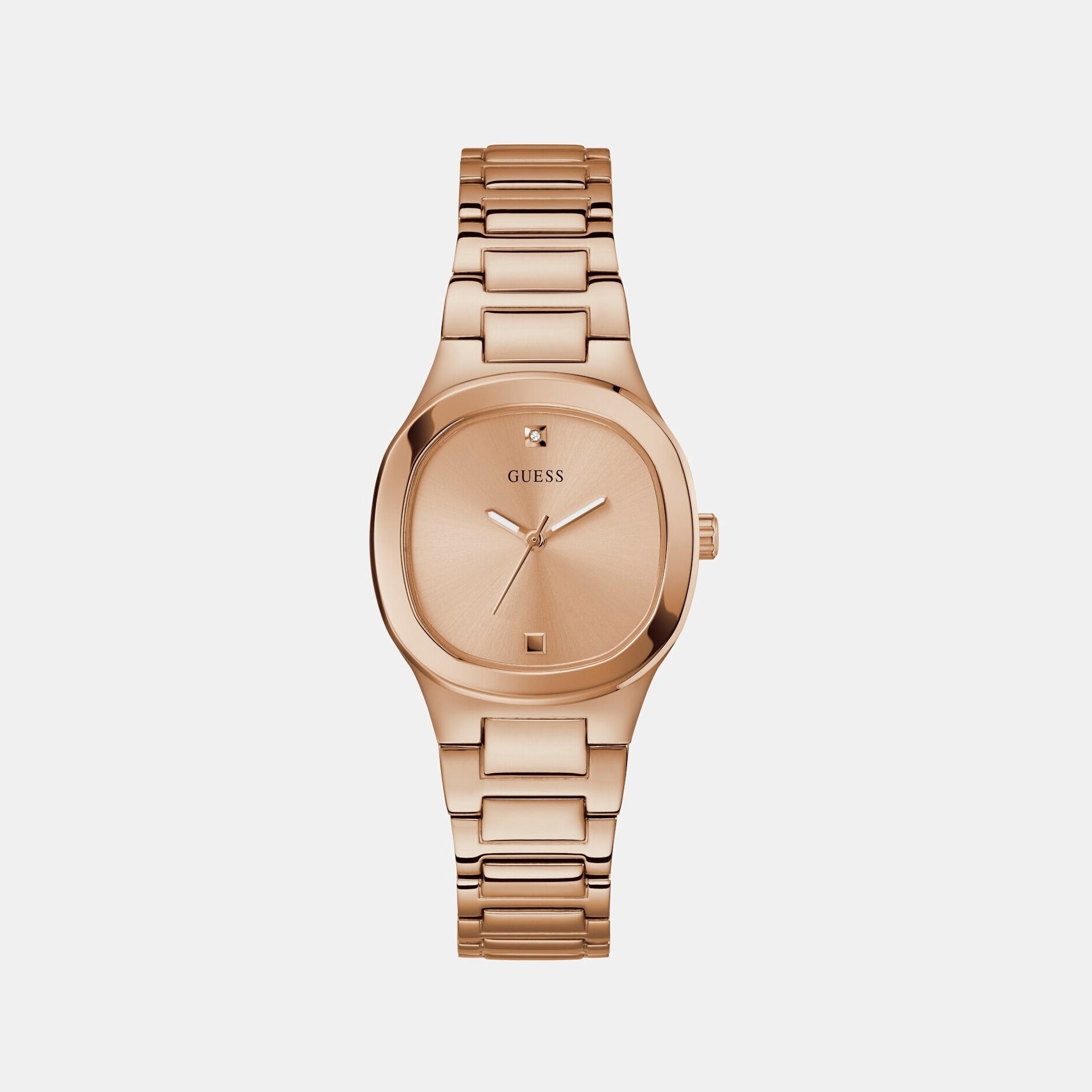 Guess Eve Women Quartz Rose Gold Dial Analog Stainless Steel Watch GW0615L3