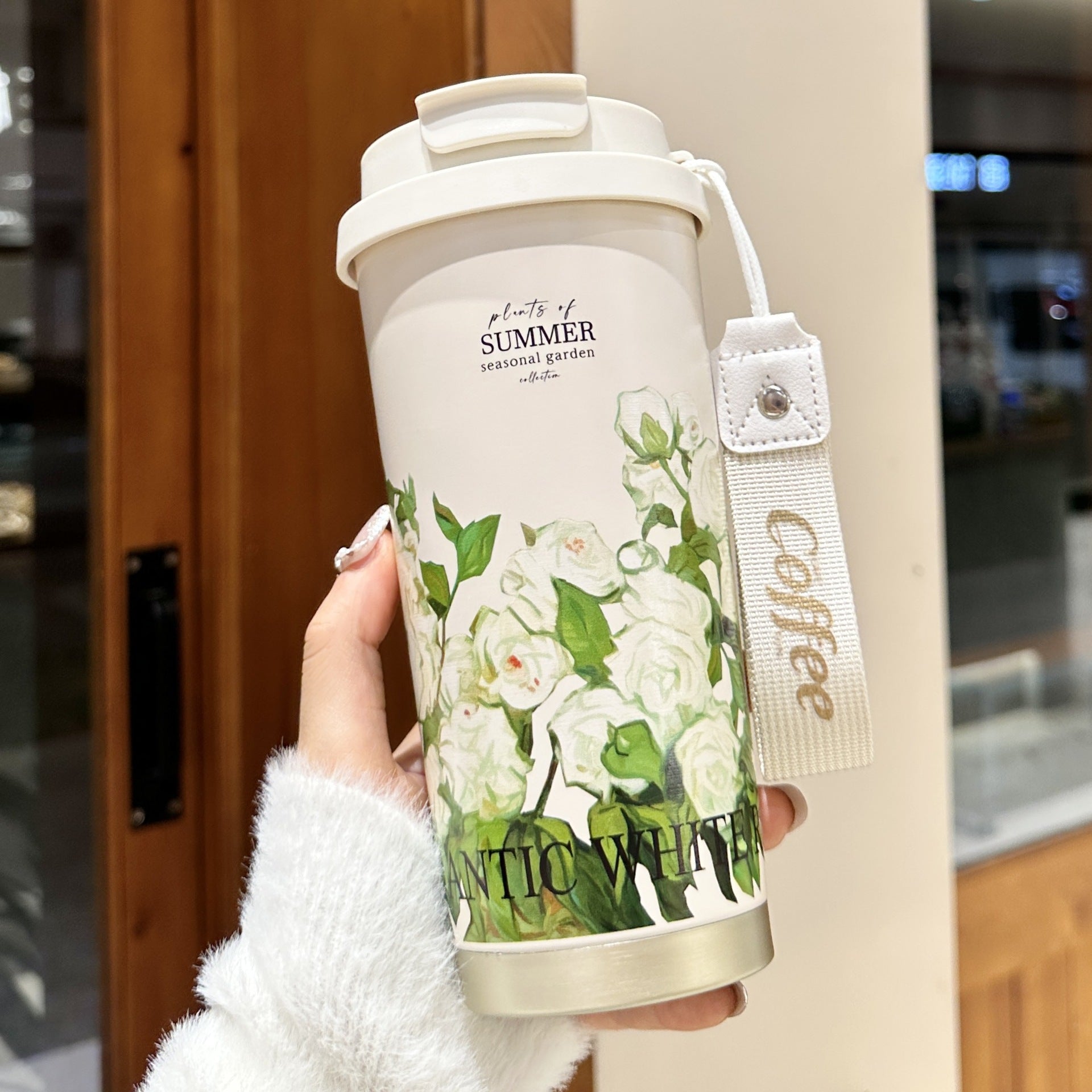 Peeperly Blush Summer Rose Portable Tumbler – No Color