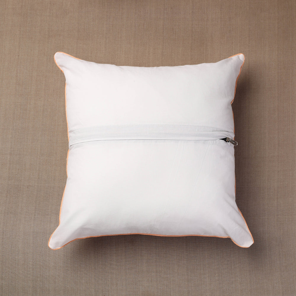 HAVELI CHRONICLES Beige - Sanganeri Block Printed Cotton Cushion Cover (16 x 16 in) - view 3