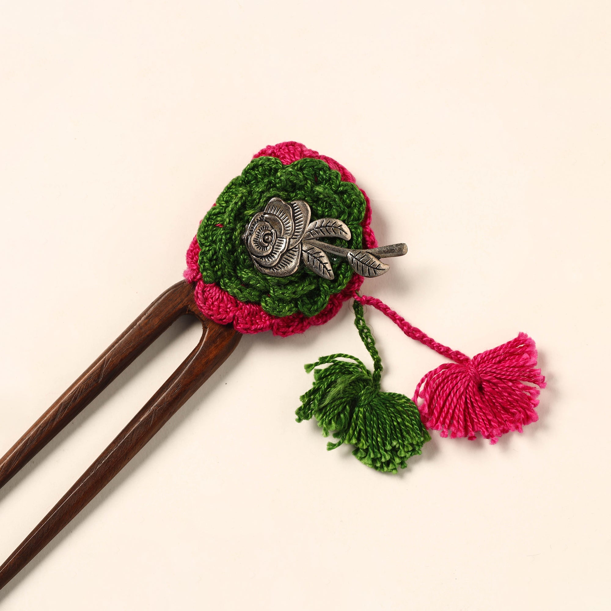 JALPARI Handmade Crochet Wooden Juda Stick 08 - view 2
