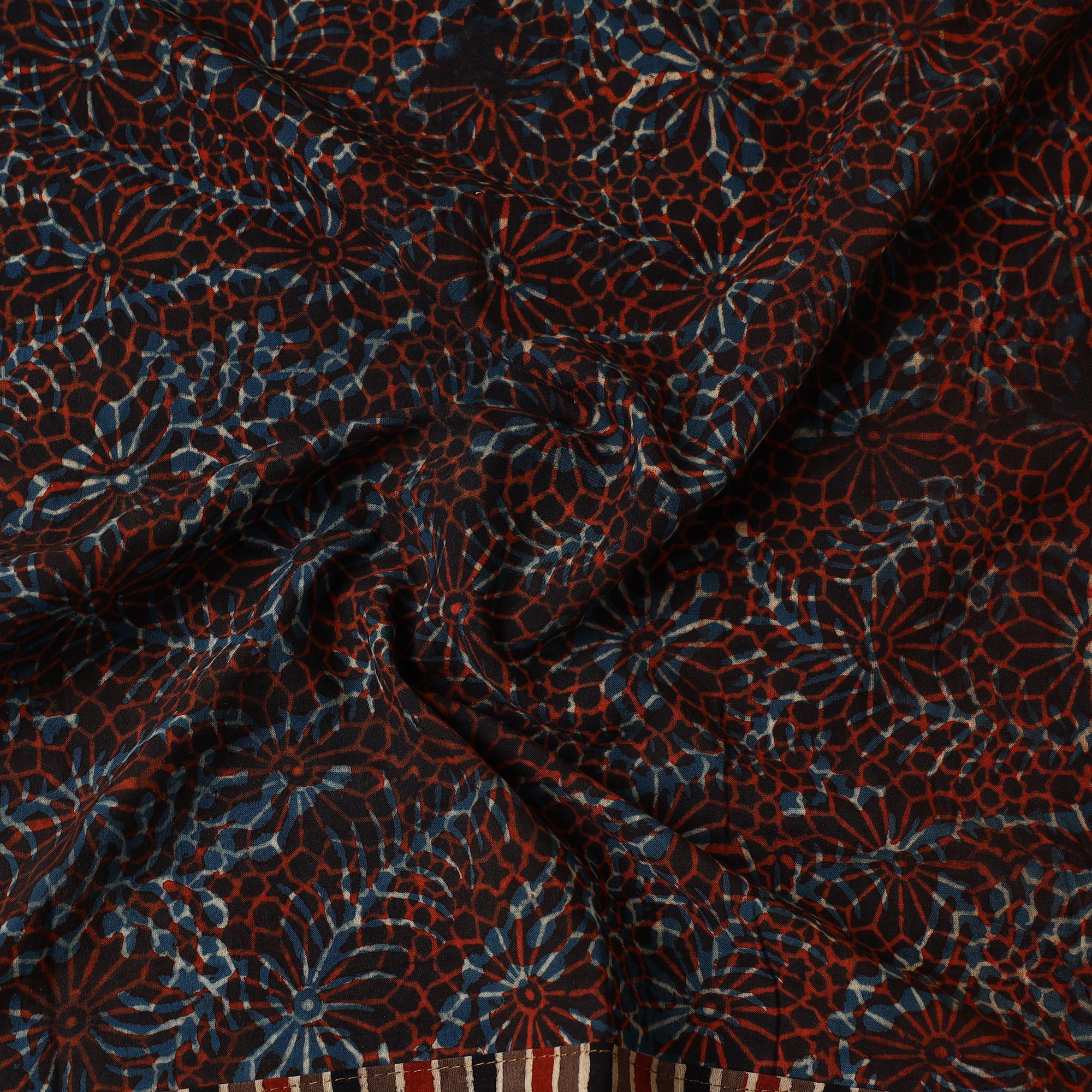 NOORI BAZAR Ajrakh Block Printed Cotton Bandana - view 2