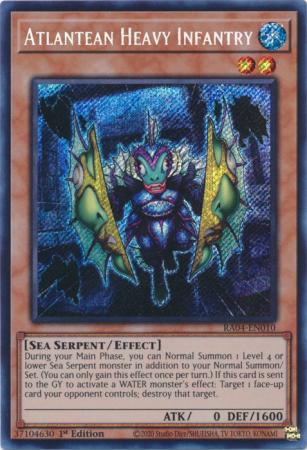 Yu-Gi-Oh! Atlantean Heavy Infantry - RA04-EN010 - Secret Rare - 1st Edition