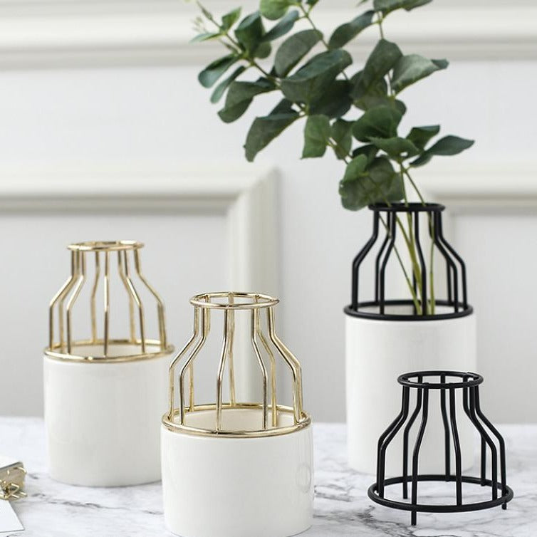 Nestasia White Gold Vase Large