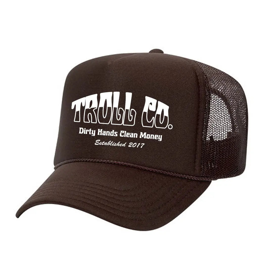 Radial Fade Foam Trucker Hat – Brown