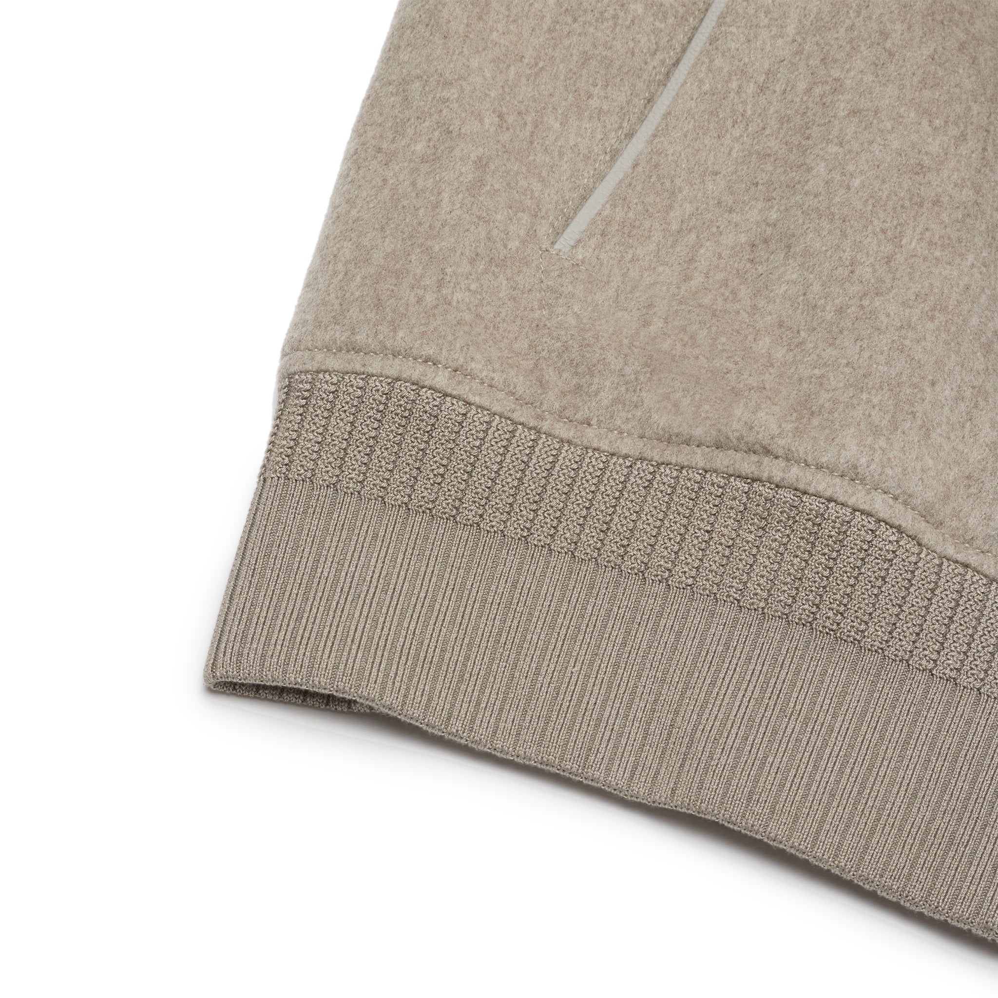 Louis Vuitton Wool Leather Beige Bomber Jacket - view 4