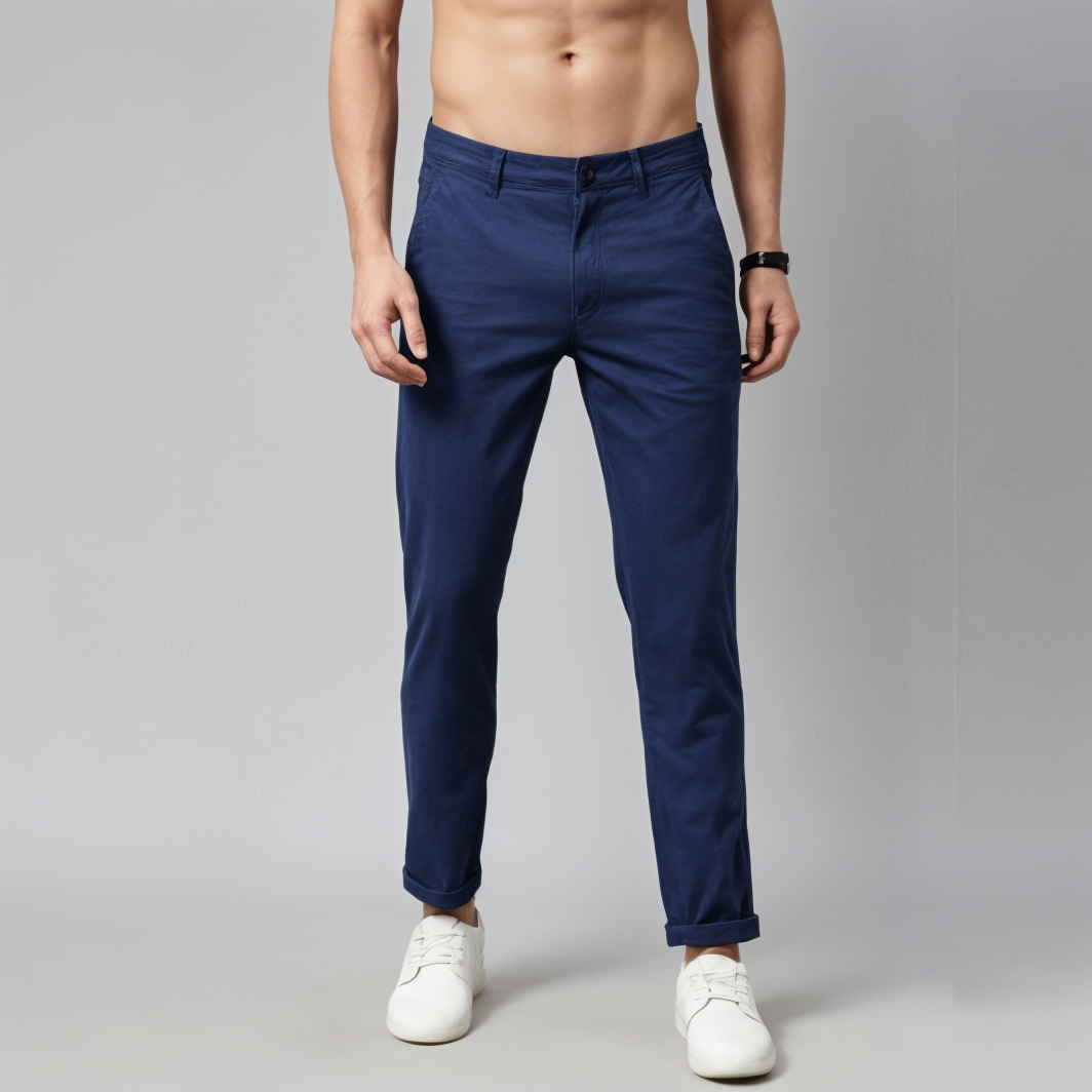 Frankshop Trouser Frankshop Exclusive Casual Pant for Men (Navy Blue)