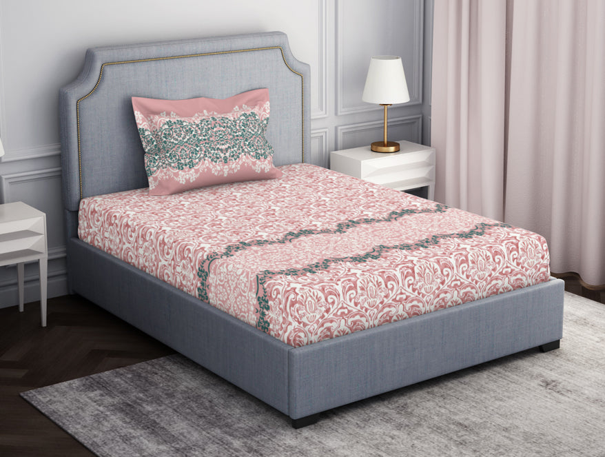 Spaces India Ornamenta Ornate 100% Cotton Single Bedsheet - Essentials by Spaces - view 2