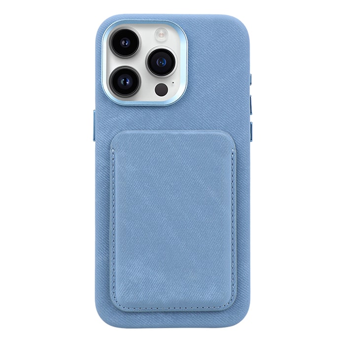 BlackTree Denim Fabric Wallet Case For iPhone 15 Pro - view 2