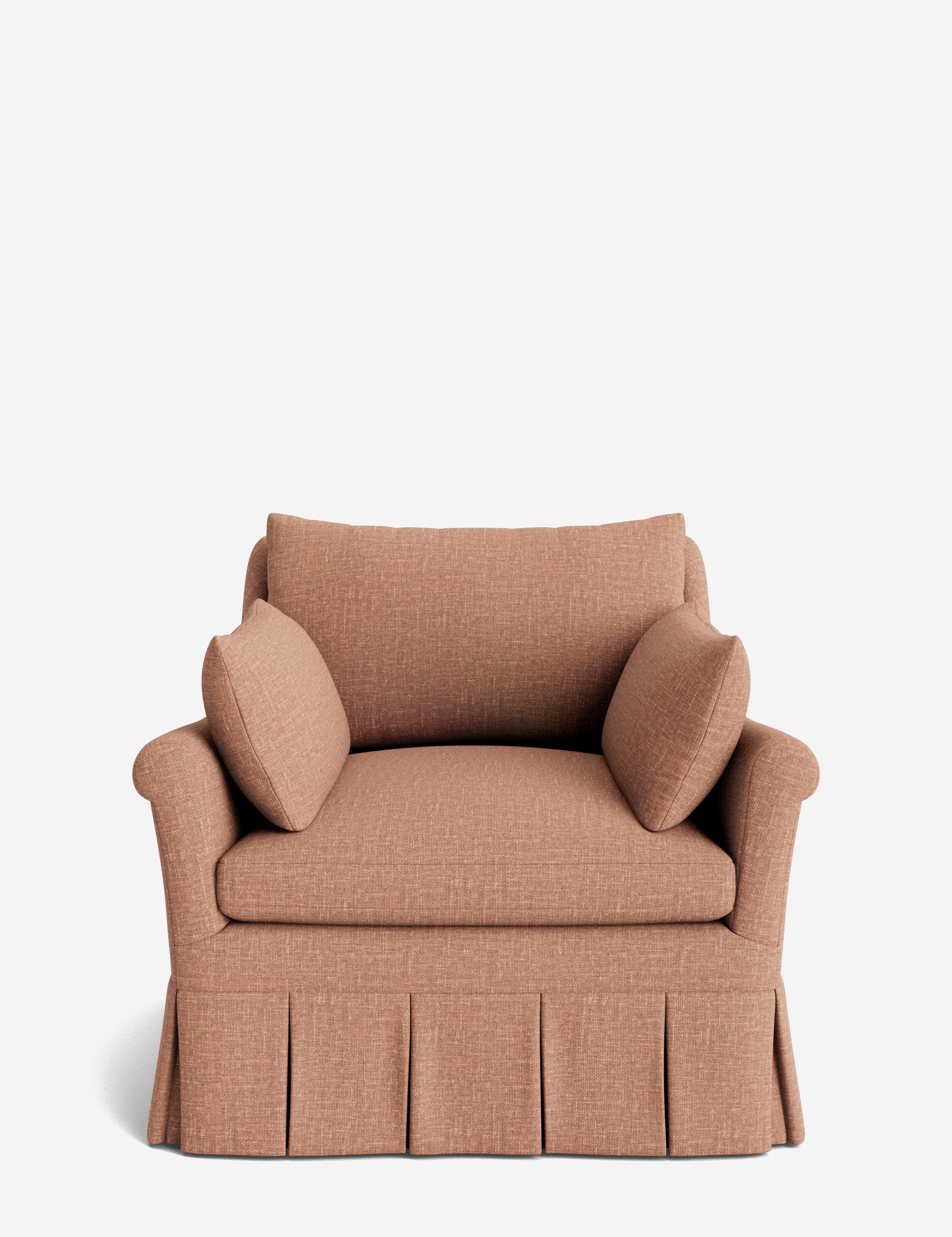 Lulu and Georgia Portola Rolled Arm Luxe Depth Pleated Chair - view 44