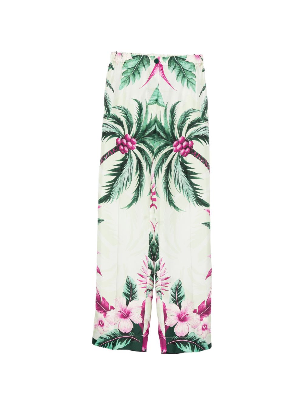 F.R.S . Printed silk trousers – Silk 100%
