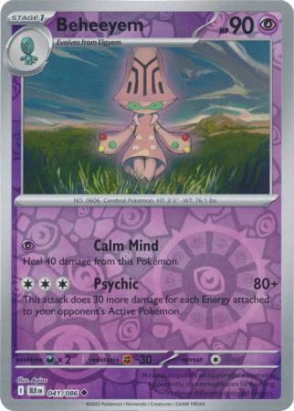 Uncommon sv105b-041 reverse – Pokémon Beheeyem - 041/086 - Uncommon [sv105b-041] [Reverse Holo]