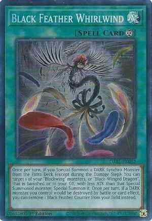 Yu-Gi-Oh! Black Feather Whirlwind - DABL-EN052 - Super Rare - 1st Edition