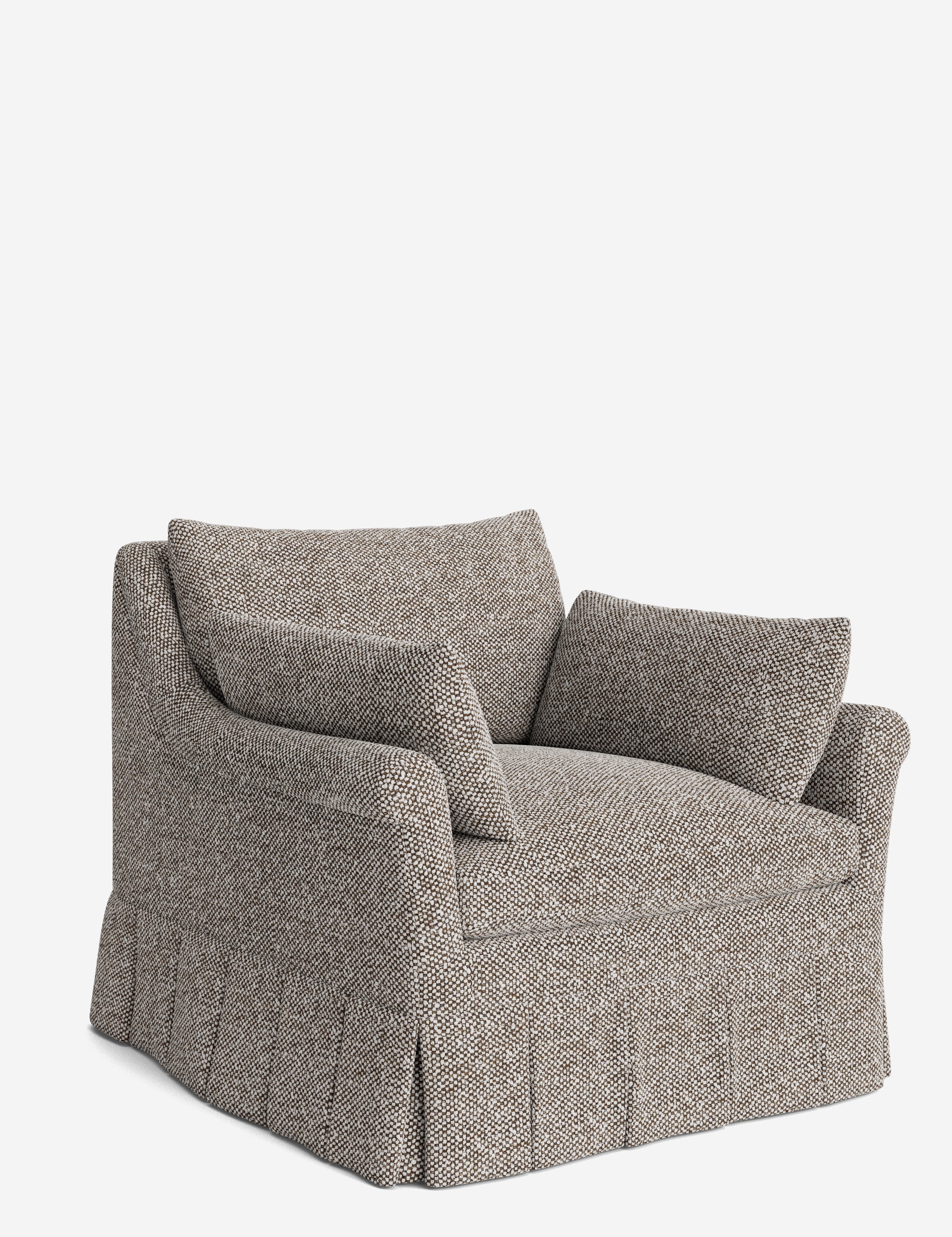 Lulu and Georgia Portola Rolled Arm Luxe Depth Pleated Chair - view 79