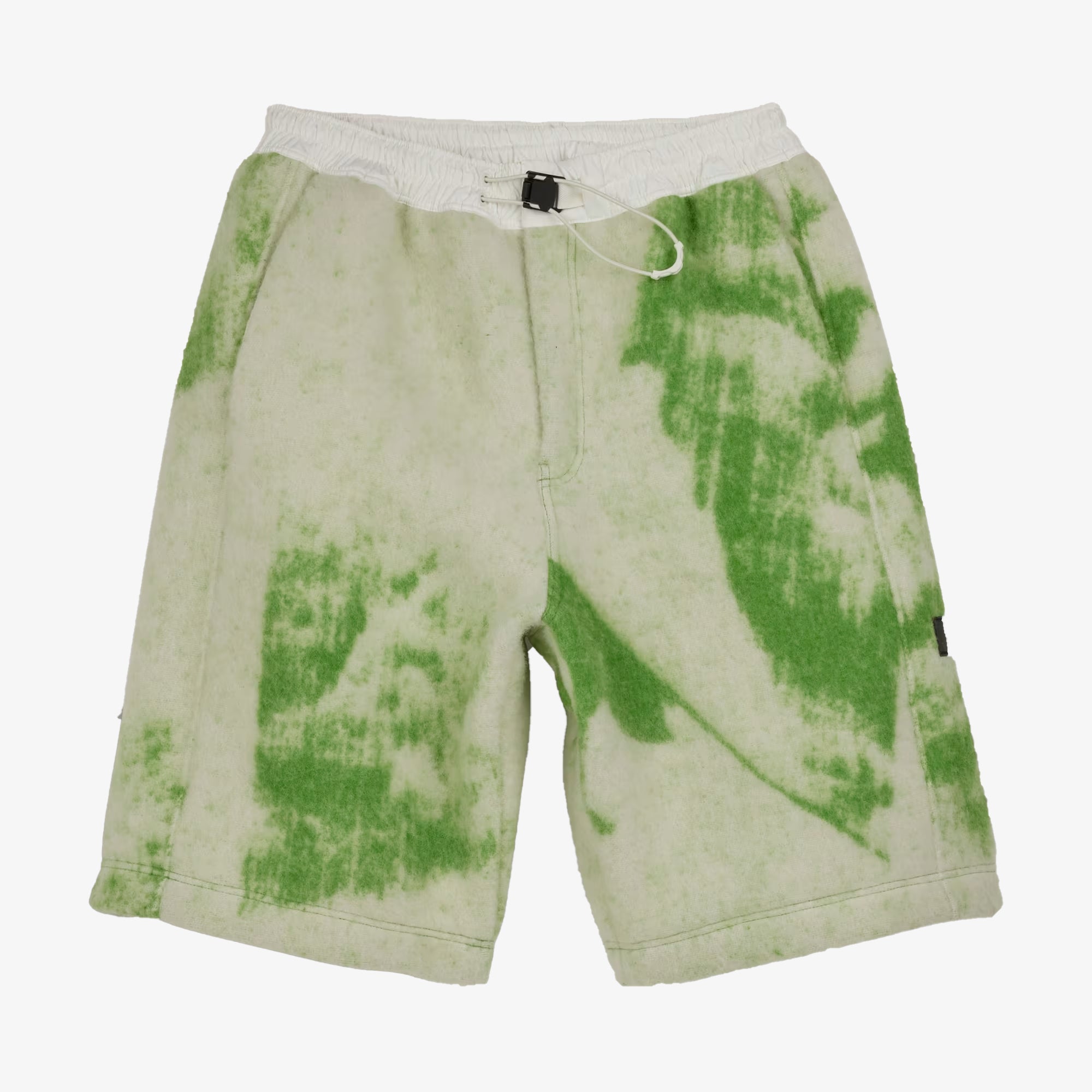 Y-3 | Fuzzy Fleece Shorts { Off White/team Rave Green - view 3