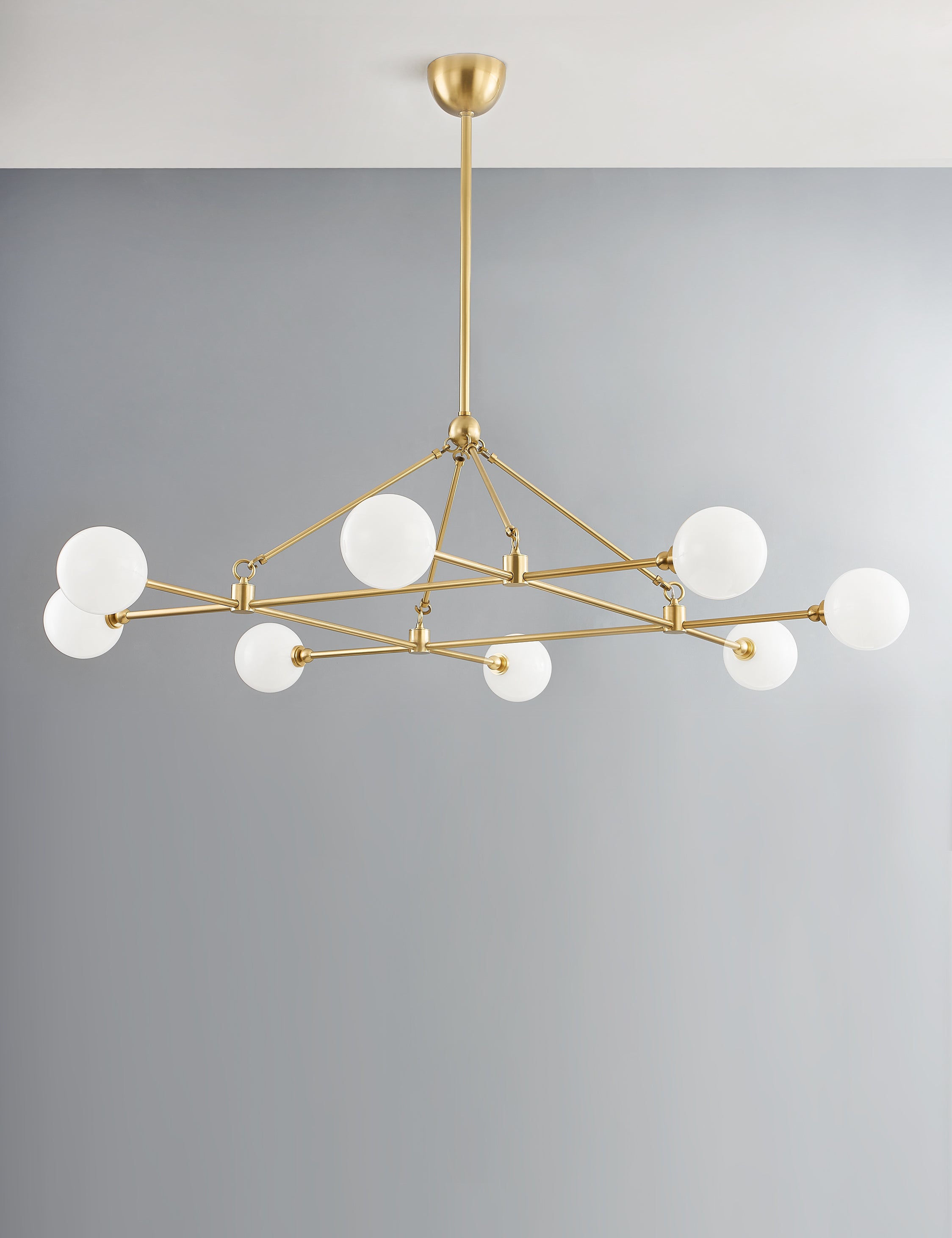 Lulu and Georgia Helia Chandelier – Aged Brass