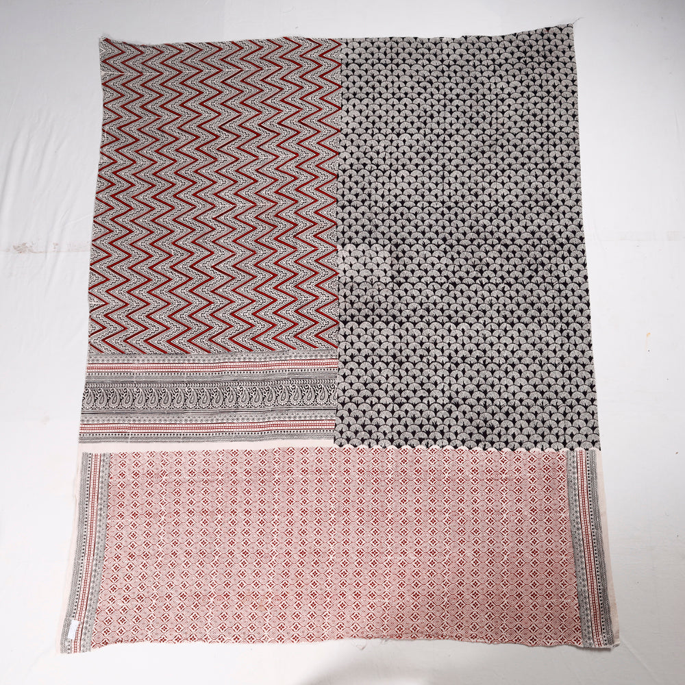 ARTISAN HAND BLOCK PRINTS Bagh Block Printed Cotton Kurta Material - 2.5 Meter