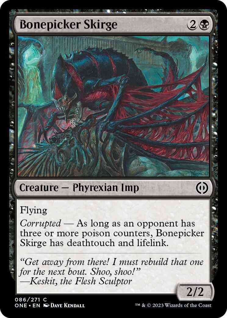 Bonepicker skirge 86 – Magic Bonepicker Skirge [86] [Phyrexia: All Will Be One] [Non-Foil]