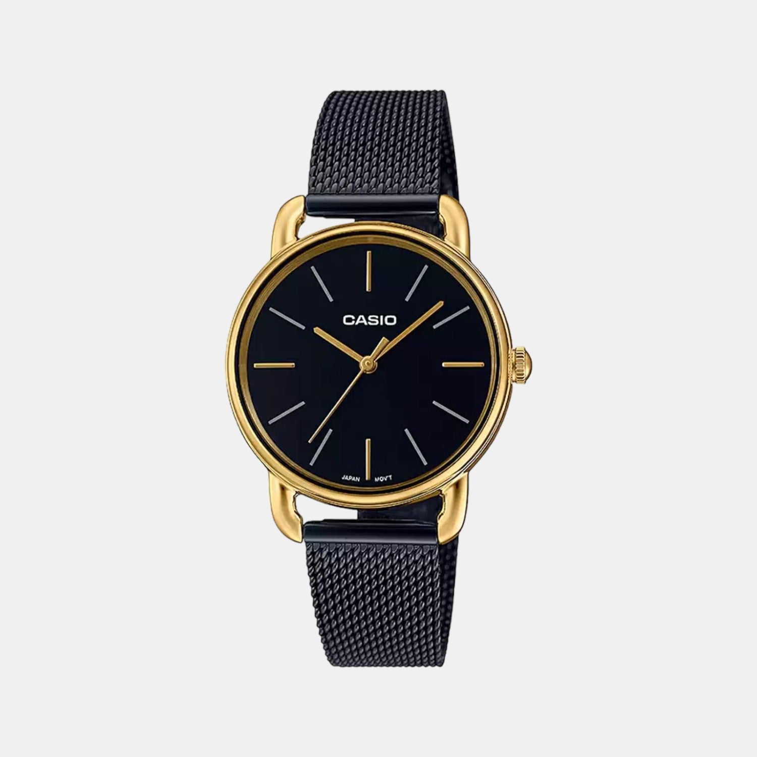 Casio Enticer Women Quartz Black Dial Analog Stainless Steel Watch A1793