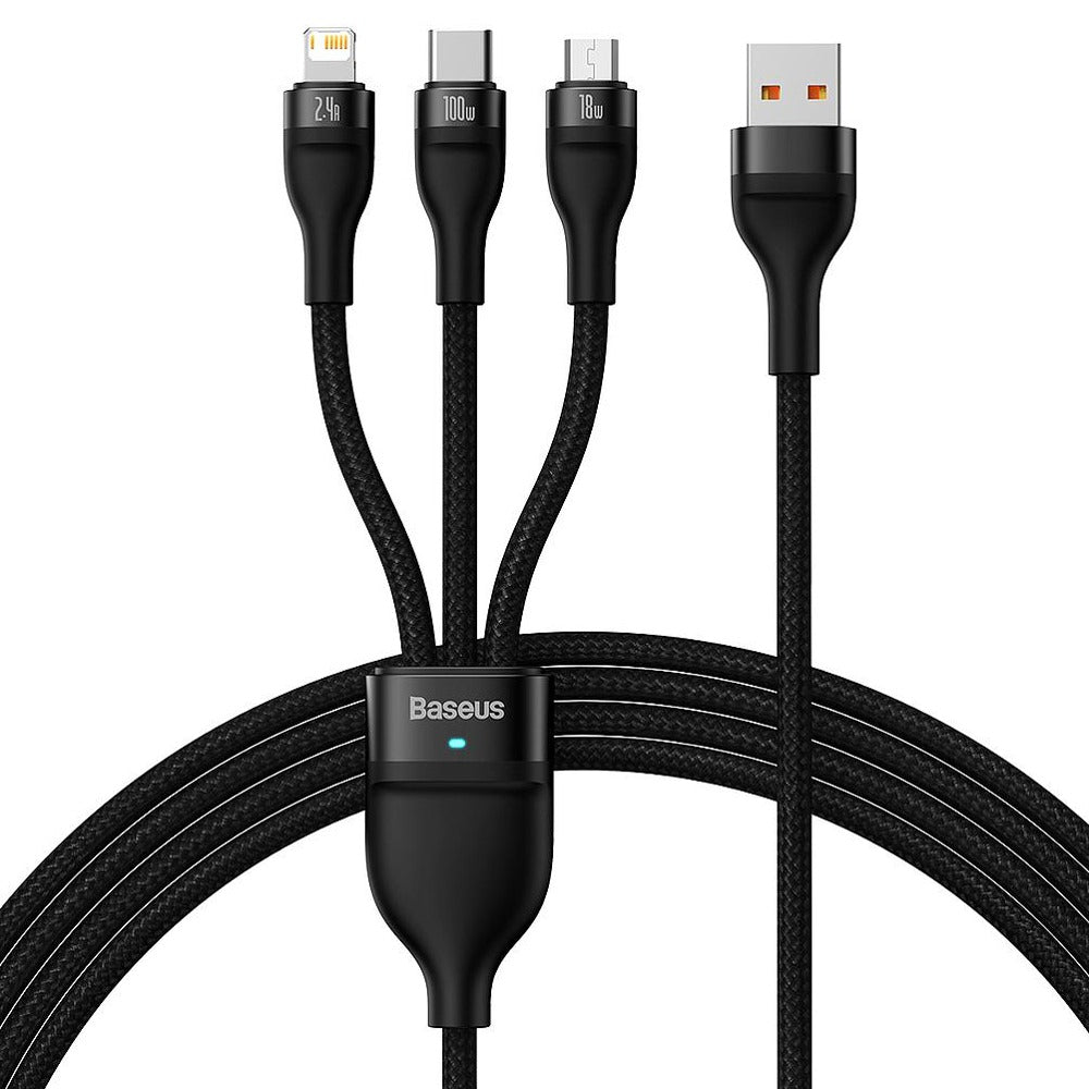 Baseus type c – Peeperly Baseus™ Type C, Lightning, and Micro USB 3in1 Data Cable