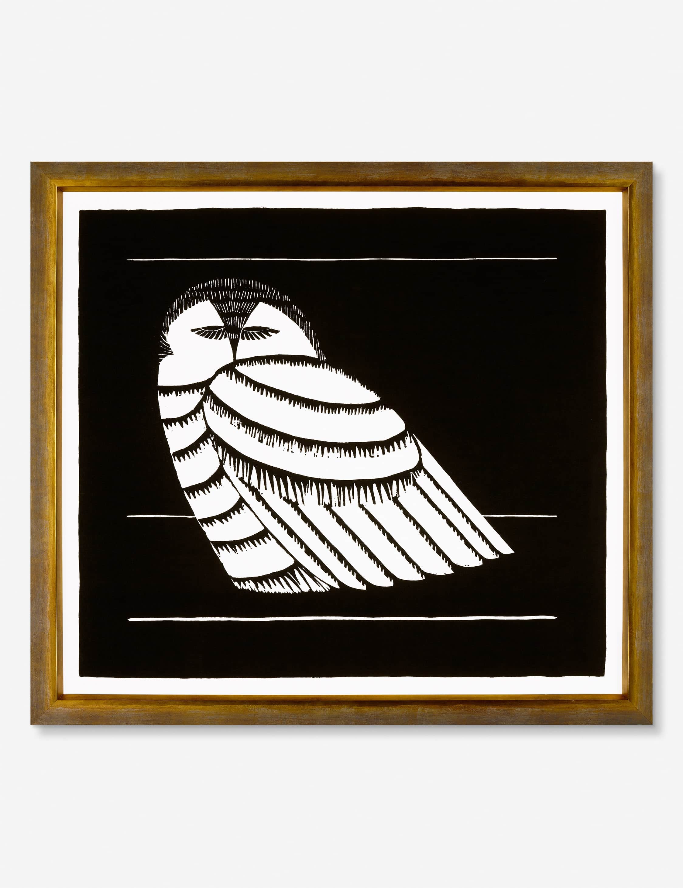 Lulu and Georgia Snowy Owl Print by Mesquita