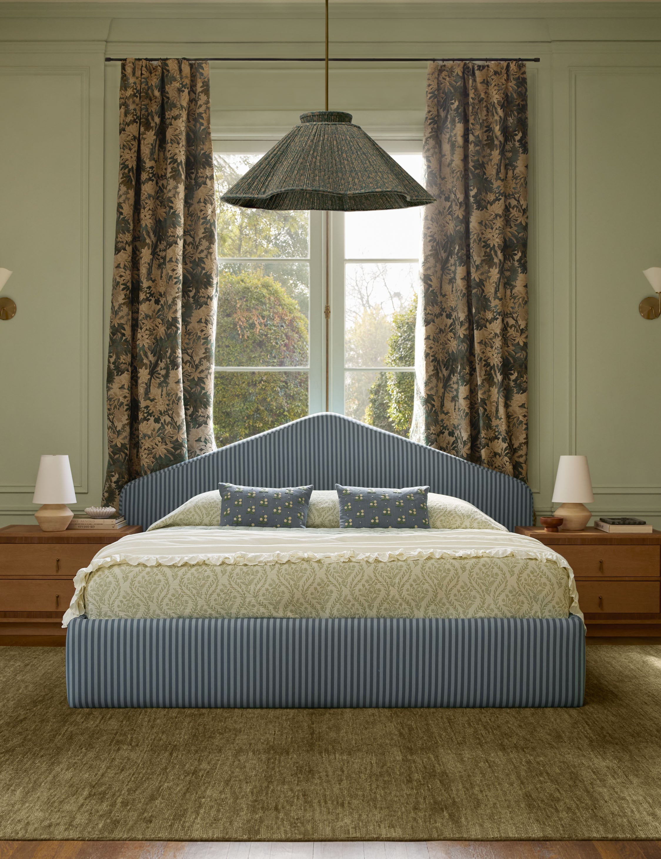 Lulu and Georgia Denby Cotton Coverlet – Sage - view 2