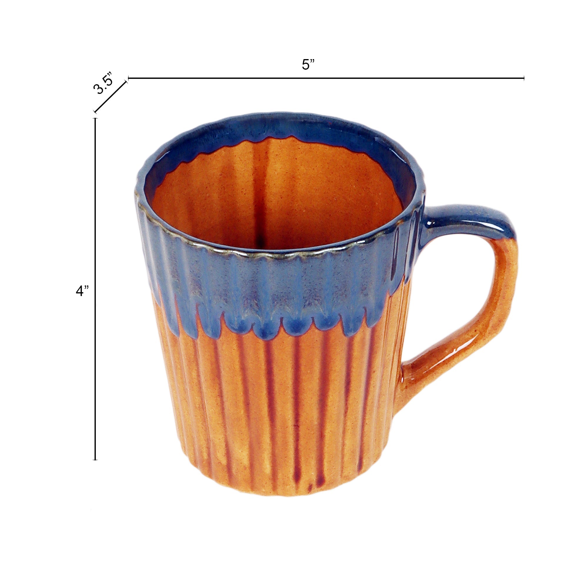 ART CREATIONS BY SUMAN SONTHALIA Brown - Rustic Mugs Set of 2 - view 5