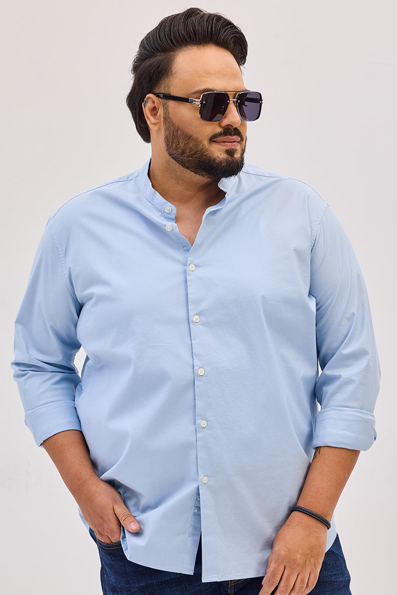 SNITCH Light Blue Mandarin Shirt