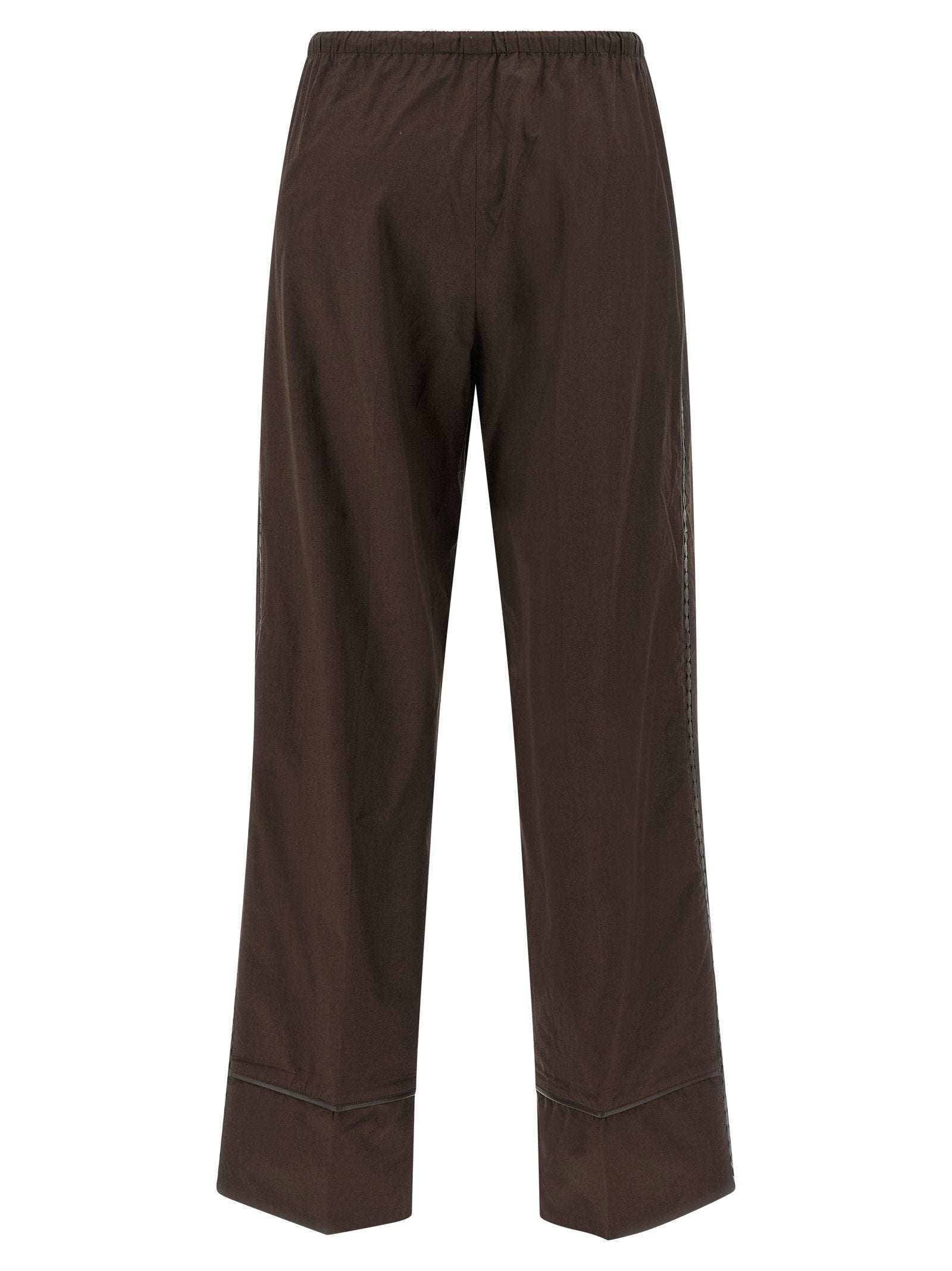 Yves Salomon Leather Insert Pants – 100% cotton - view 2