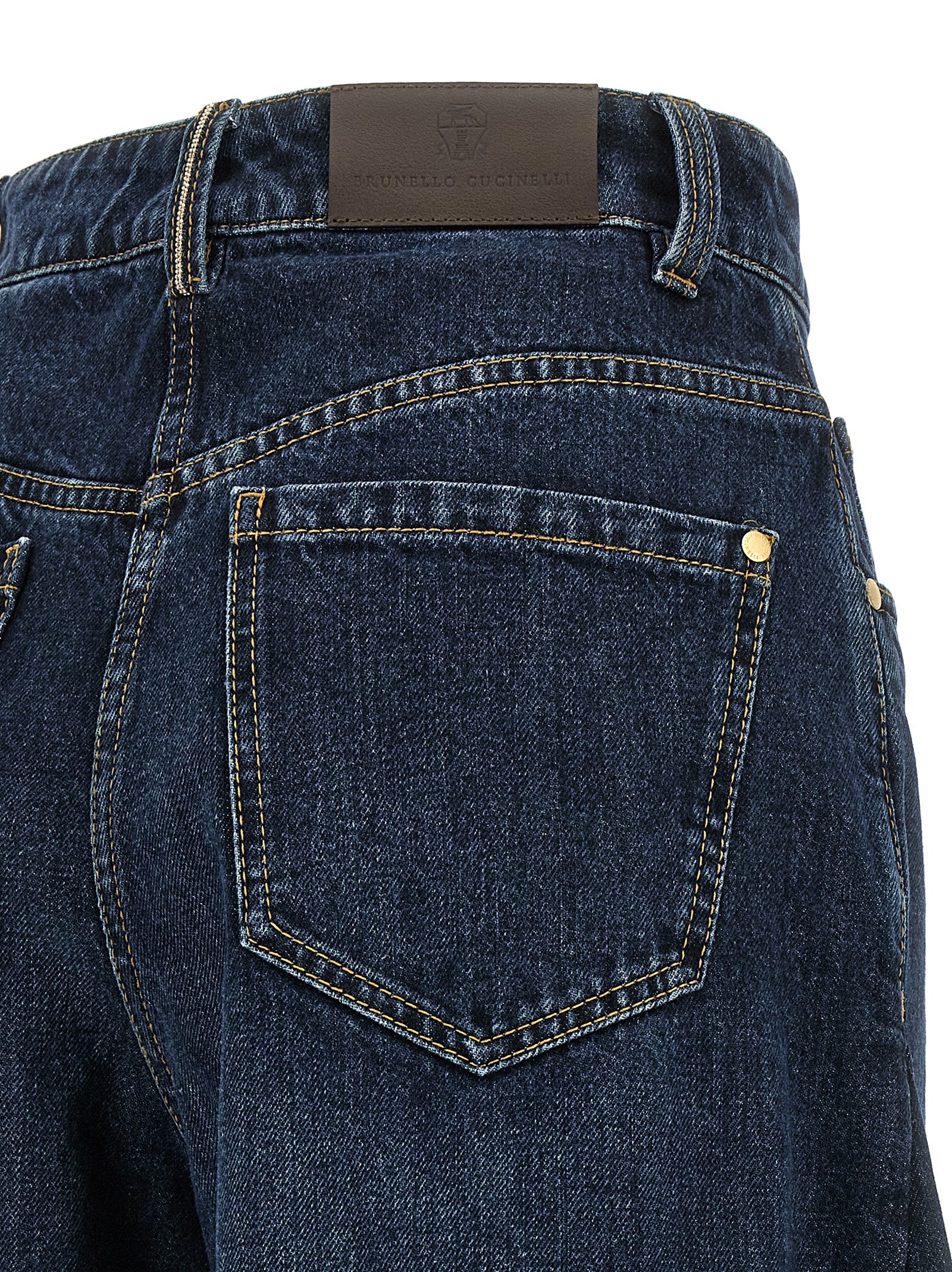 Brunello Cucinelli Wide Barrel Full Lenght Jeans - view 4