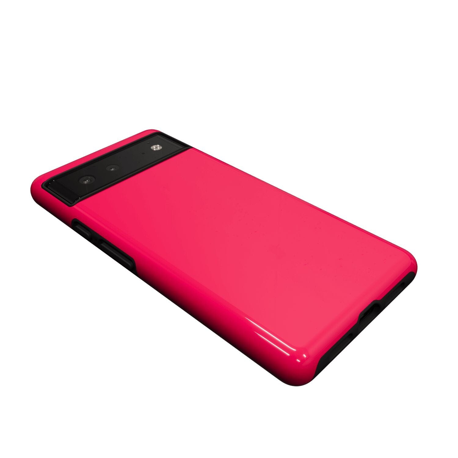 Casetry Think Pink | Solid Neon Pink Google Pixel Case - view 2