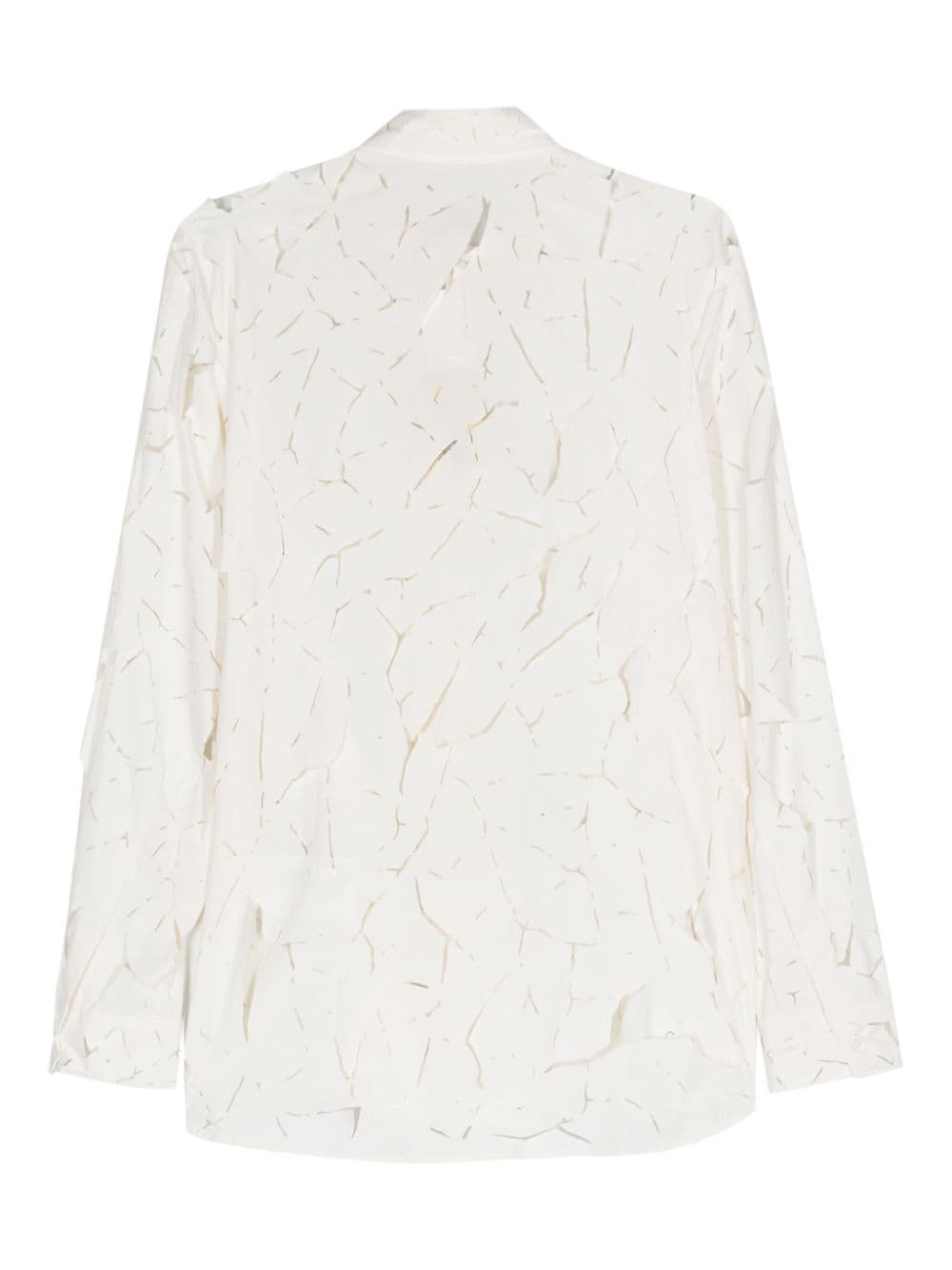Post Archive Faction Cut-out detail nylon shirt - view 2