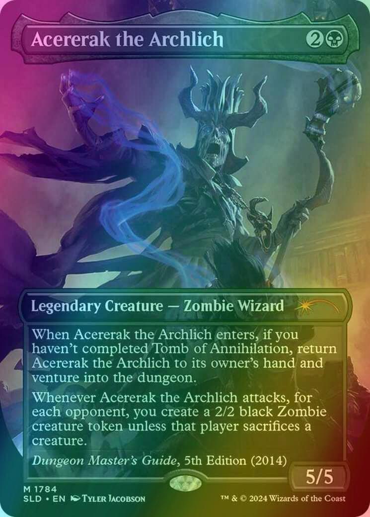 Magic Acererak the Archlich [1784] [Borderless] [An Exhibition of Adventure] [Secret Lair Drop] [Foil]