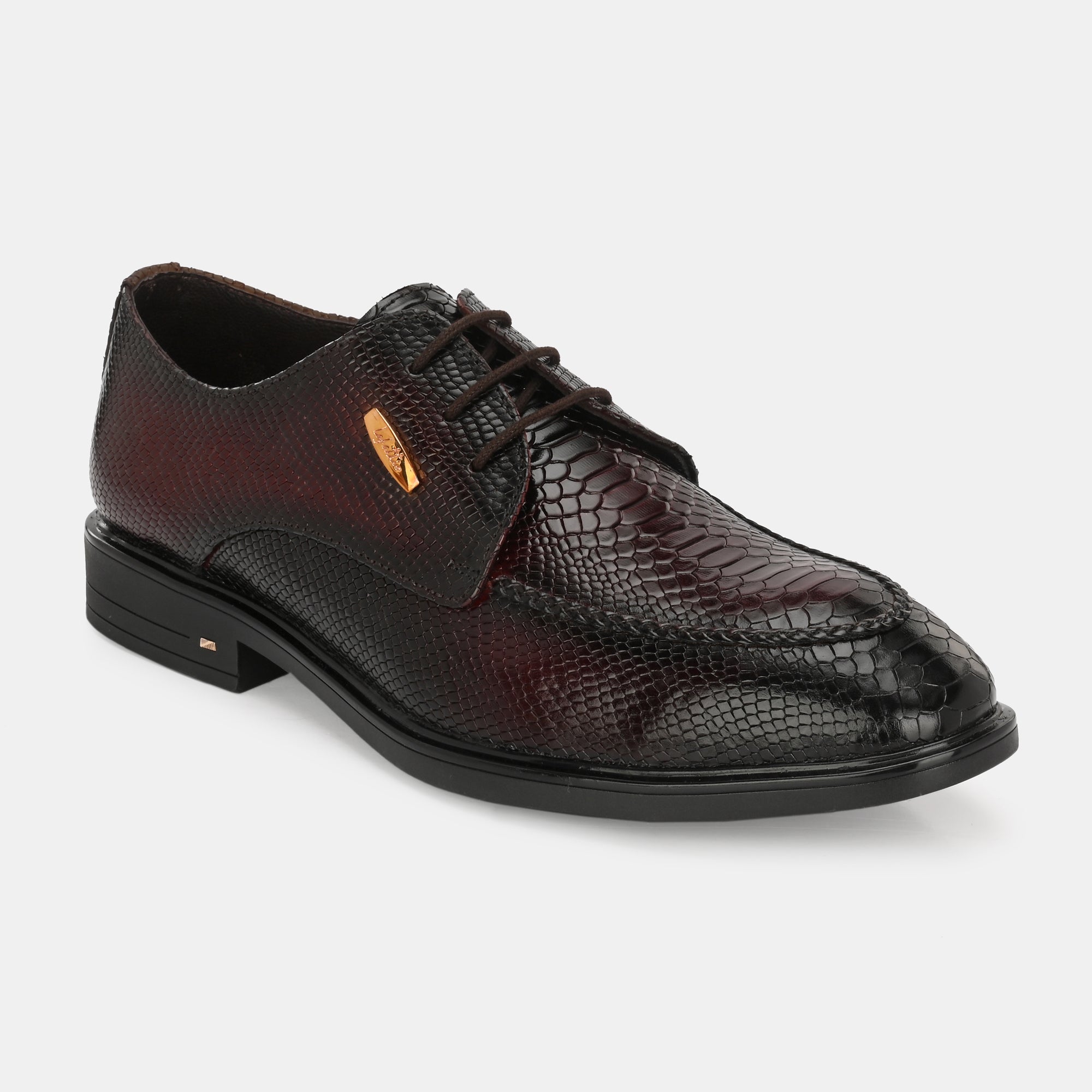Cherry Textured Lace-Up Shoes by Lafattio - view 3