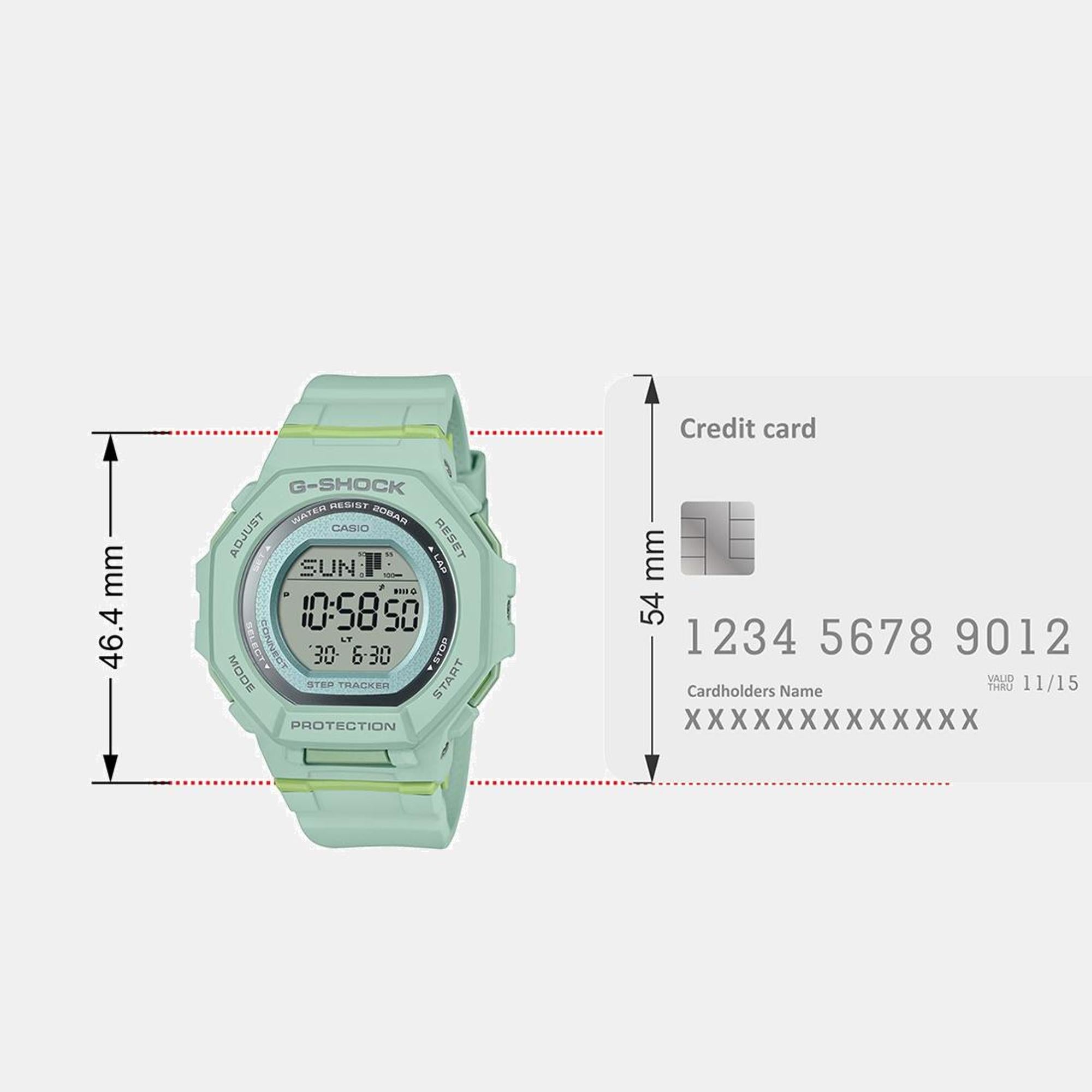 Casio G-Shock Women Quartz Green Dial Digital Resin Watch G1618 - view 9