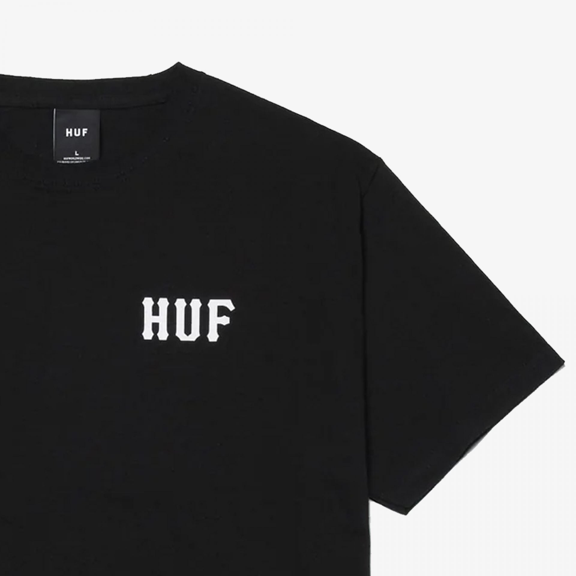 Huf | Essentials Classic H Tee { Black - view 2