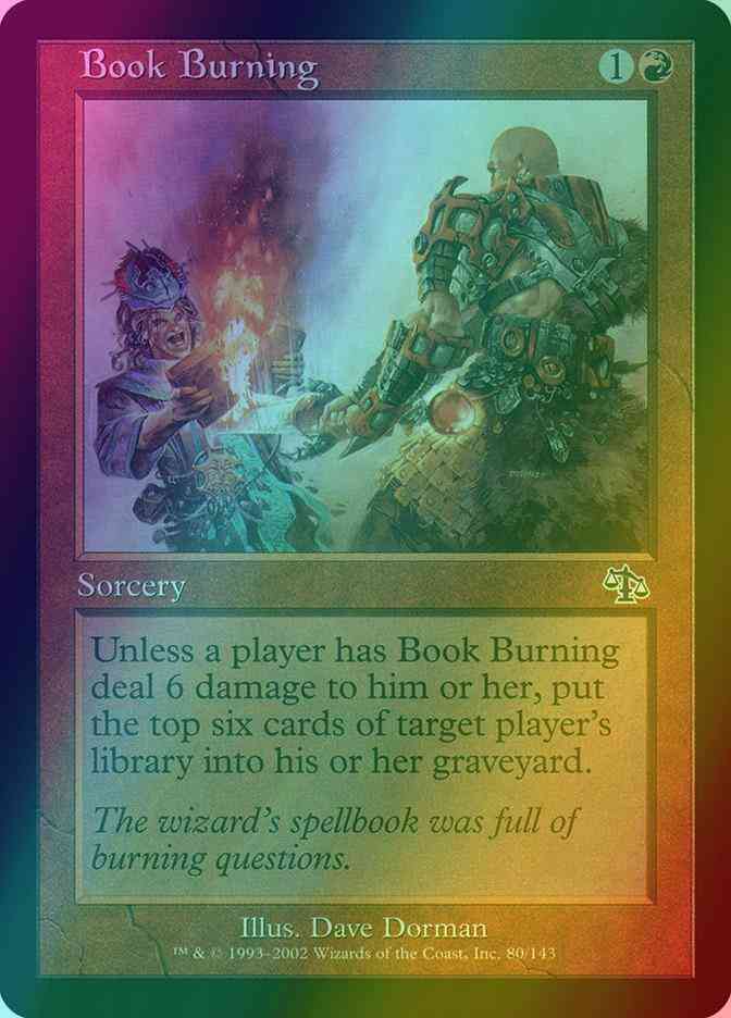 Book burning 80 – Magic Book Burning [80] [Judgment] [Foil]