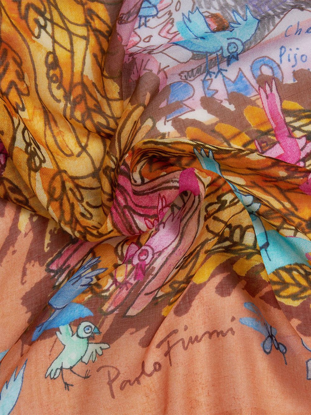 Faliero Sarti New Roma silk blend stole – Modal 85%, Silk 15% - view 2