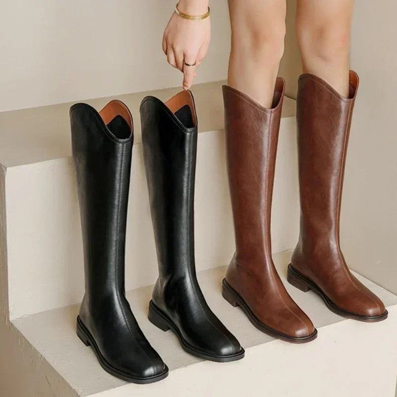 Alamode By Akanksha Jonas Knee High Premium Leather Boots