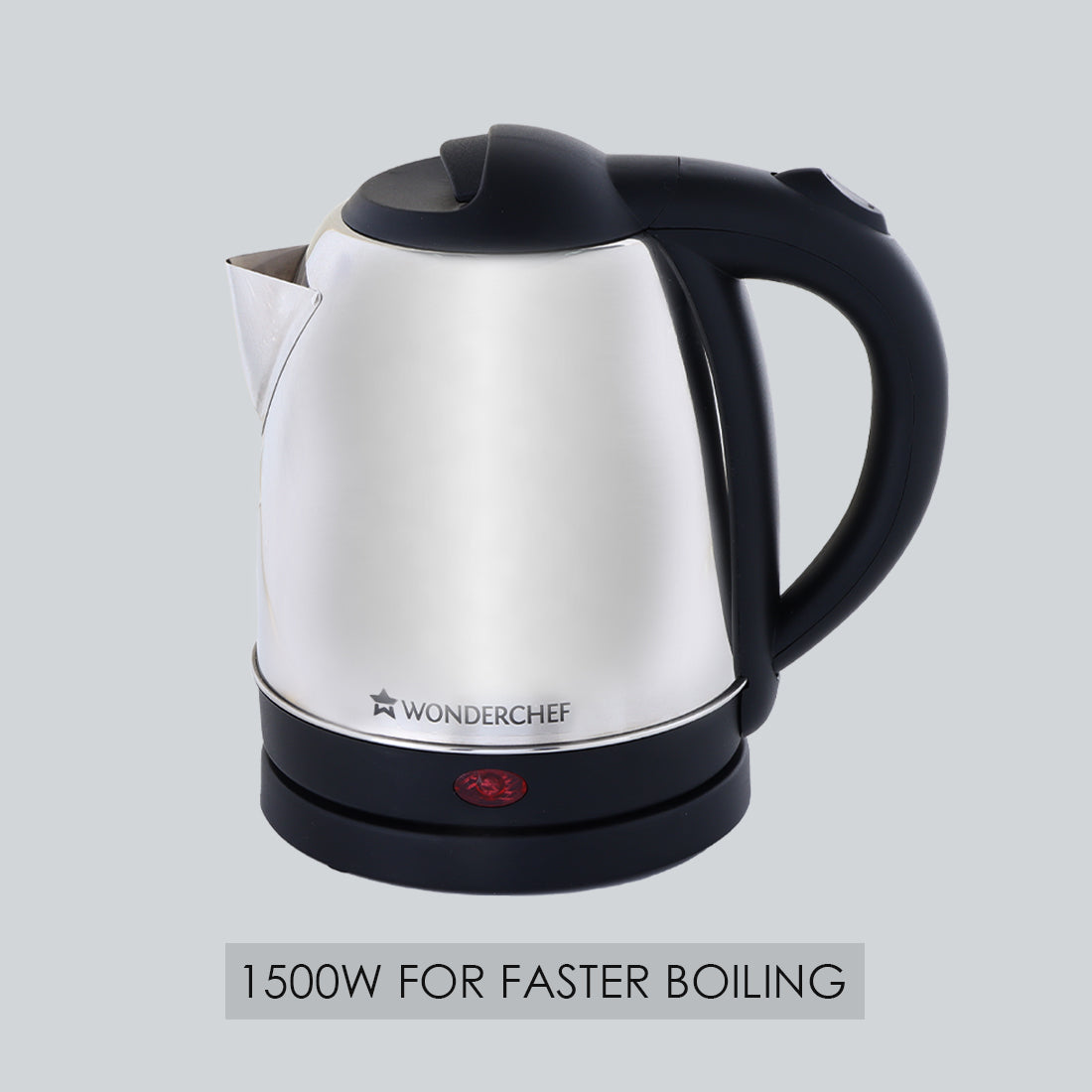 Wonderchef Prato Automatic Stainless Steel Cordless Electric Kettle, 1.5 Litres, - view 7
